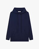 Velia Oversized Kapuzenpullover Damen - Blau