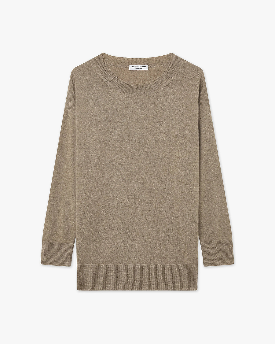 Velia Maxi Sweater - Taupe Cashmere