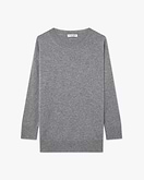 Velia Oversized Pullover - Mittelgrau