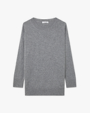 Velia Oversized Pullover - Mittelgrau