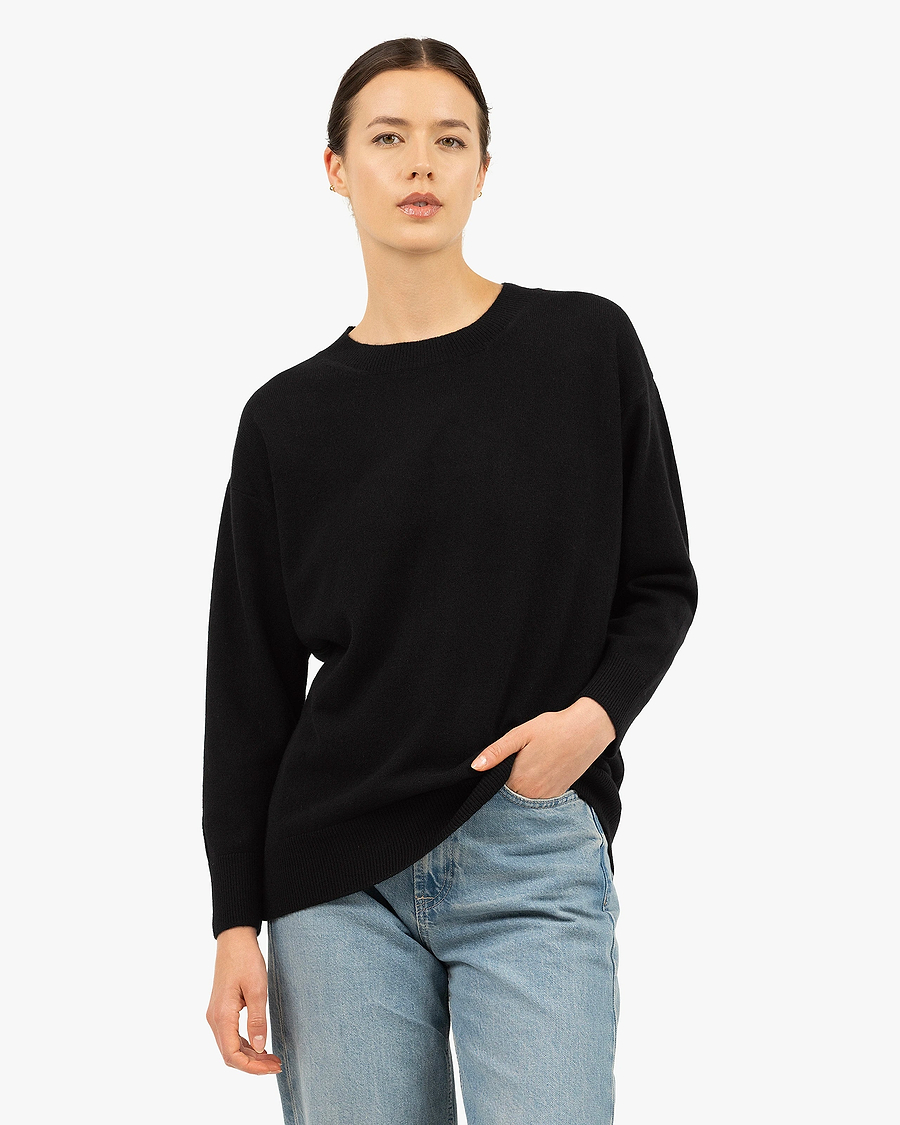Velia Maxi Sweater - Black Cashmere