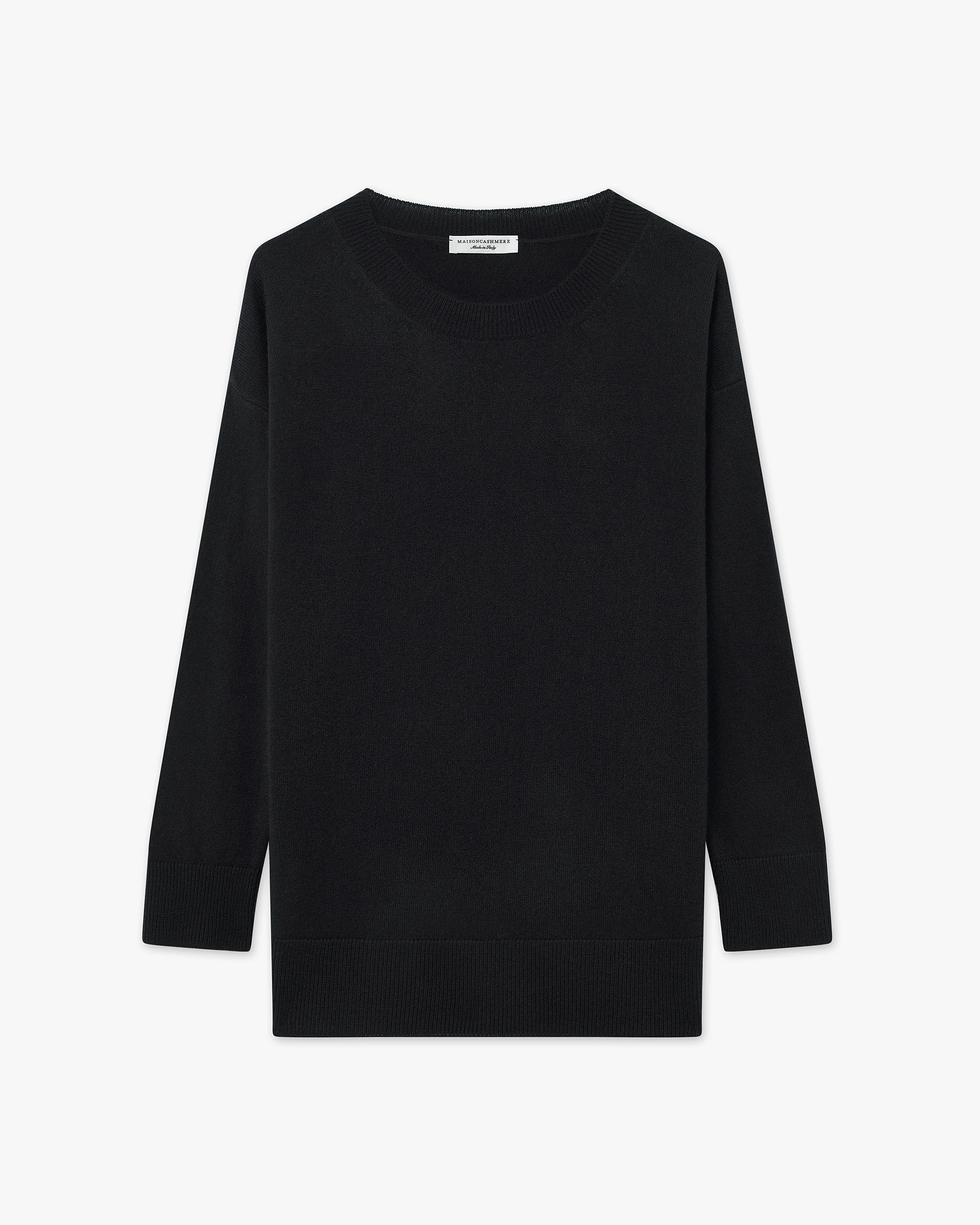 Velia Maxi Sweater - Black Cashmere