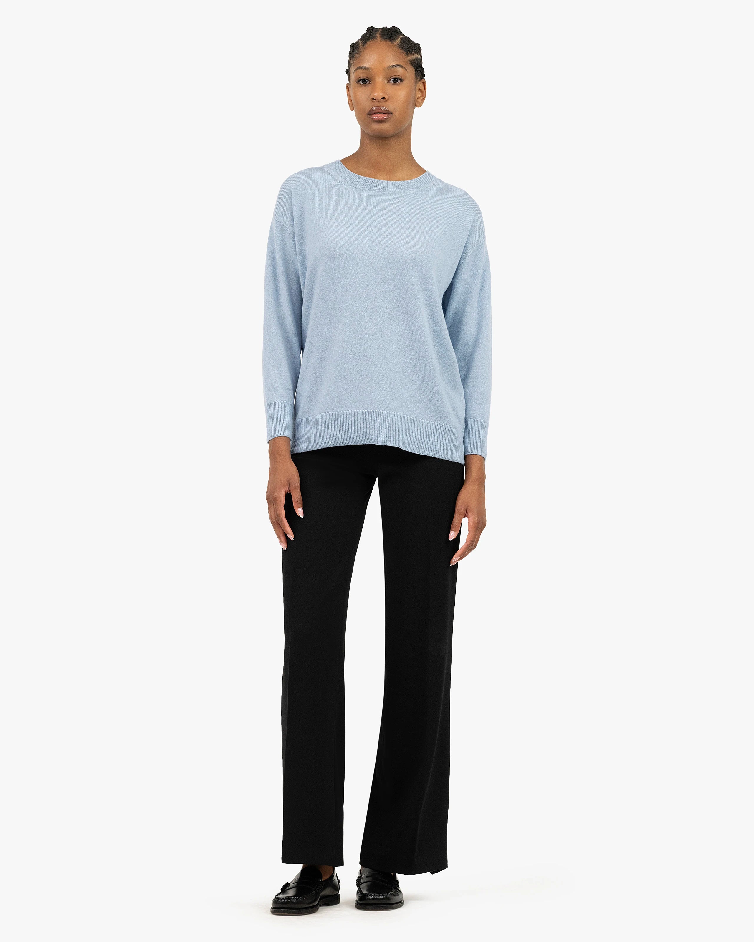 Velia Maxi Sweater - Light Blue Cashmere