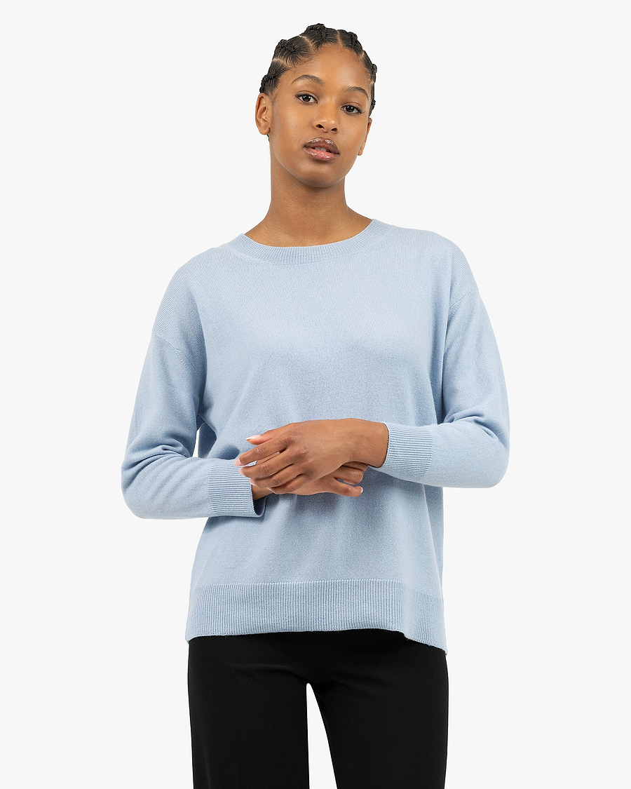 Velia Maxi Sweater - Light Blue Cashmere
