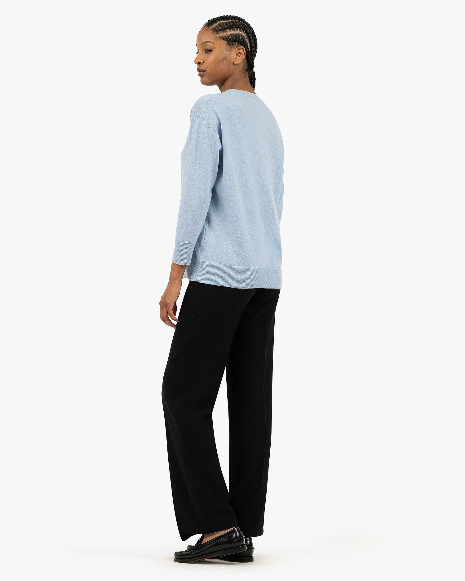 Velia Maxi Sweater - Light Blue Cashmere