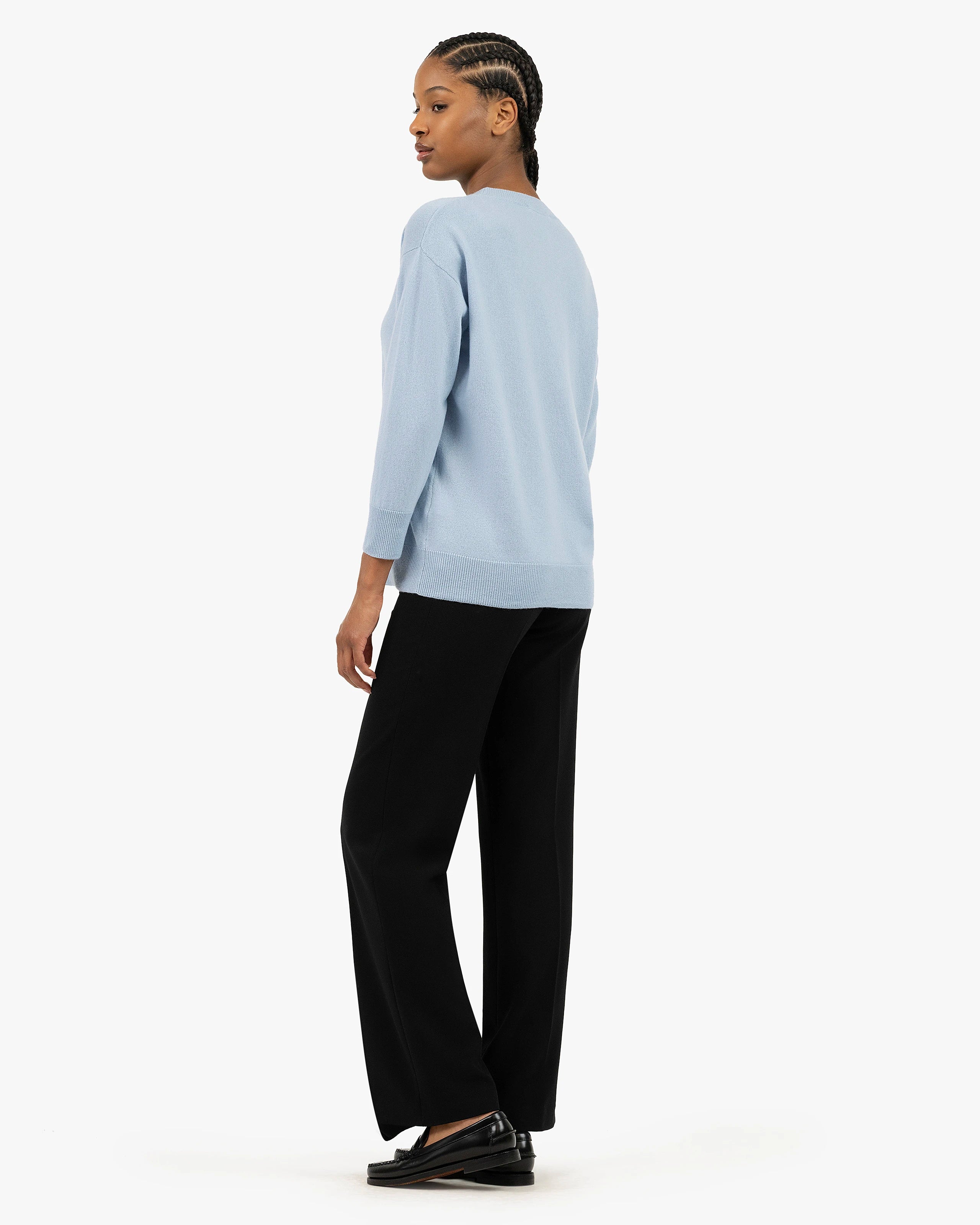 Velia Maxi Sweater - Light Blue Cashmere