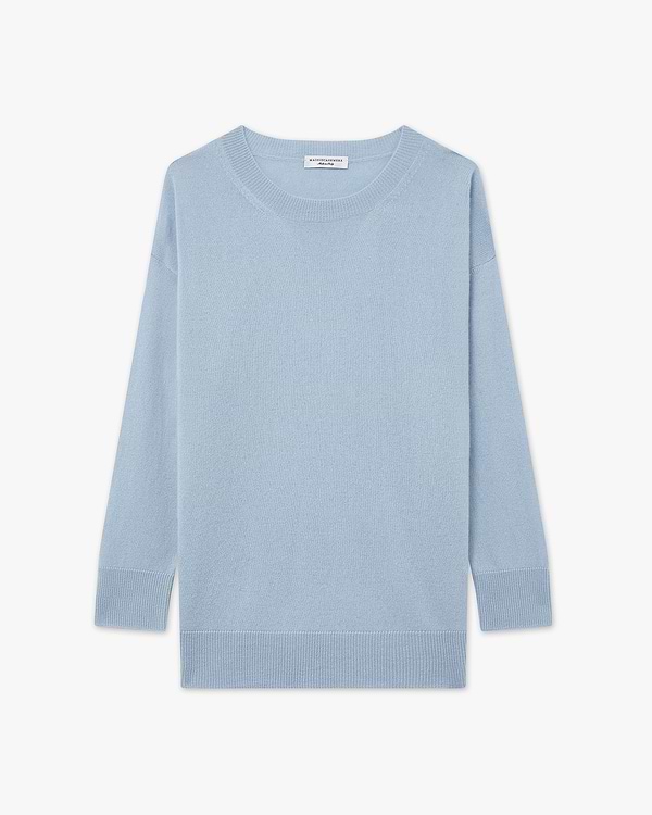 Velia Oversized Pullover - Hellblau