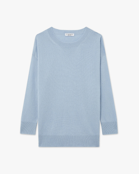 Velia Maxi Sweater - Light Blue Cashmere