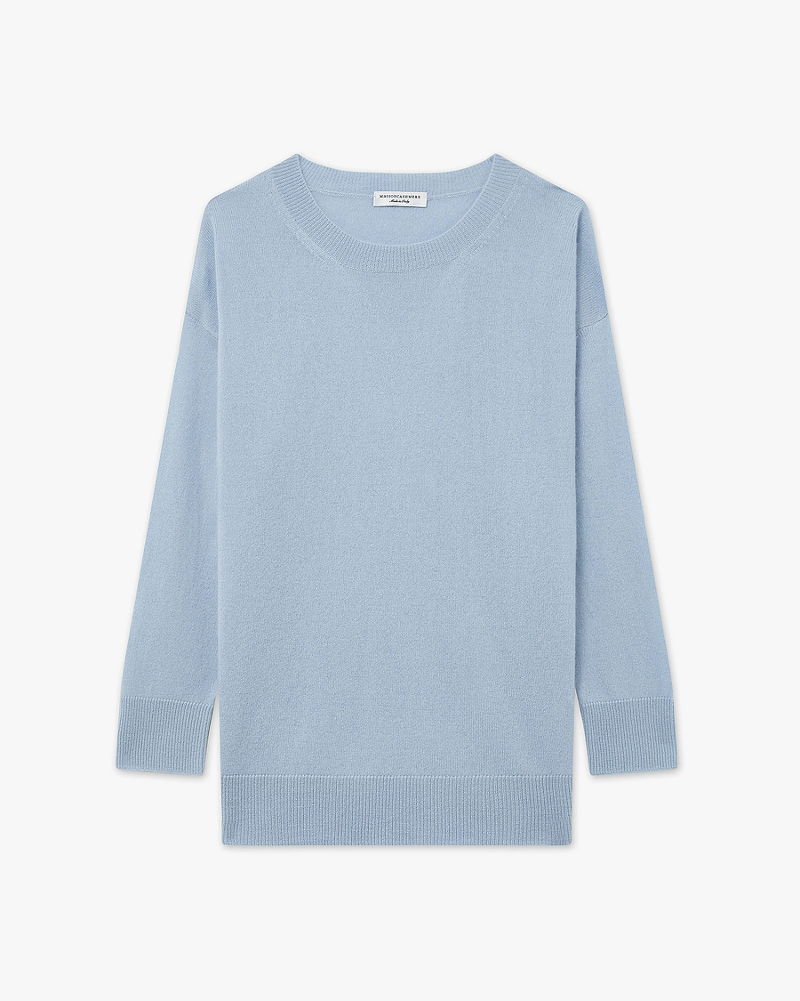Velia Maxi Sweater - Light Blue Cashmere