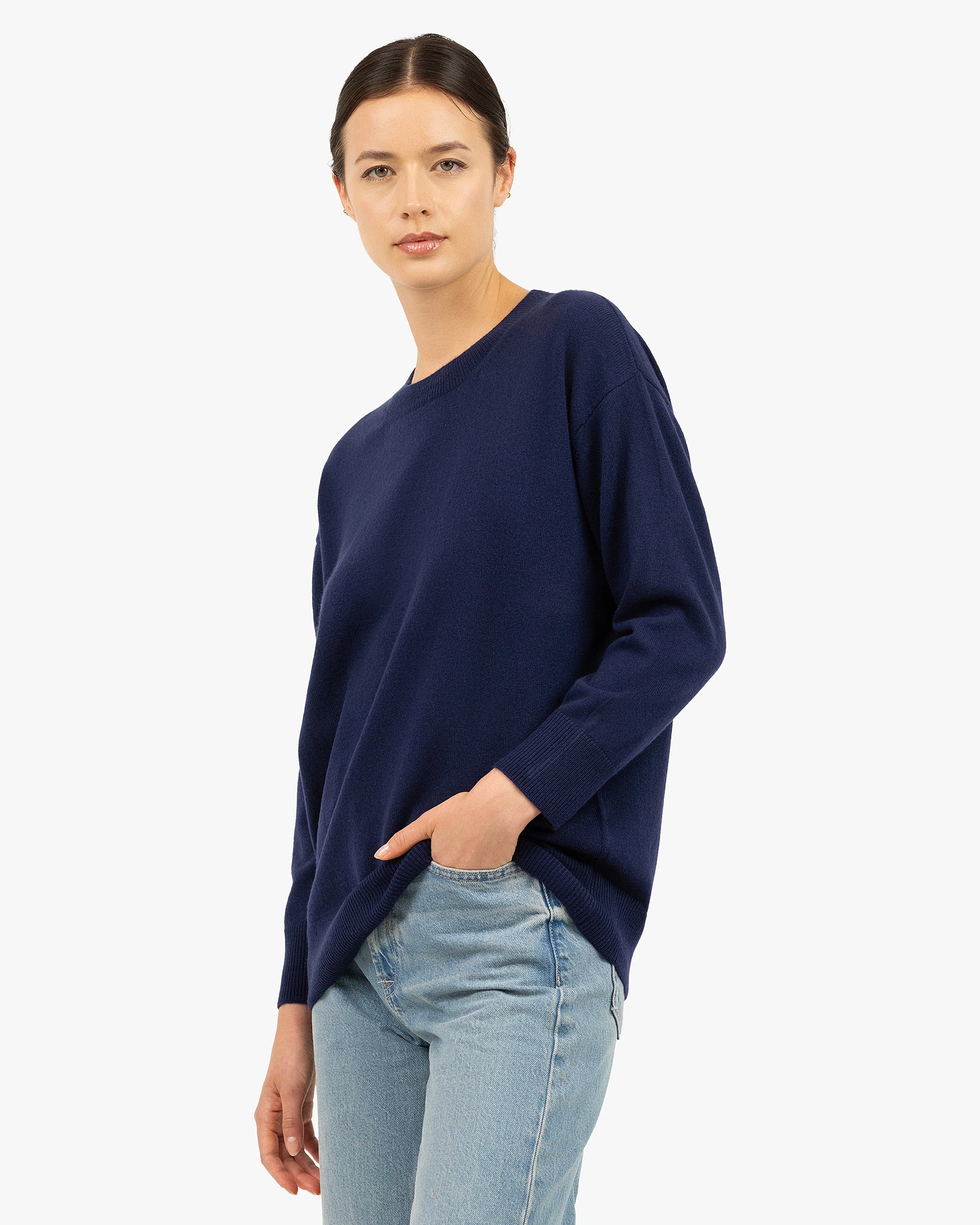 Velia Maxi Sweater - Blue Cashmere