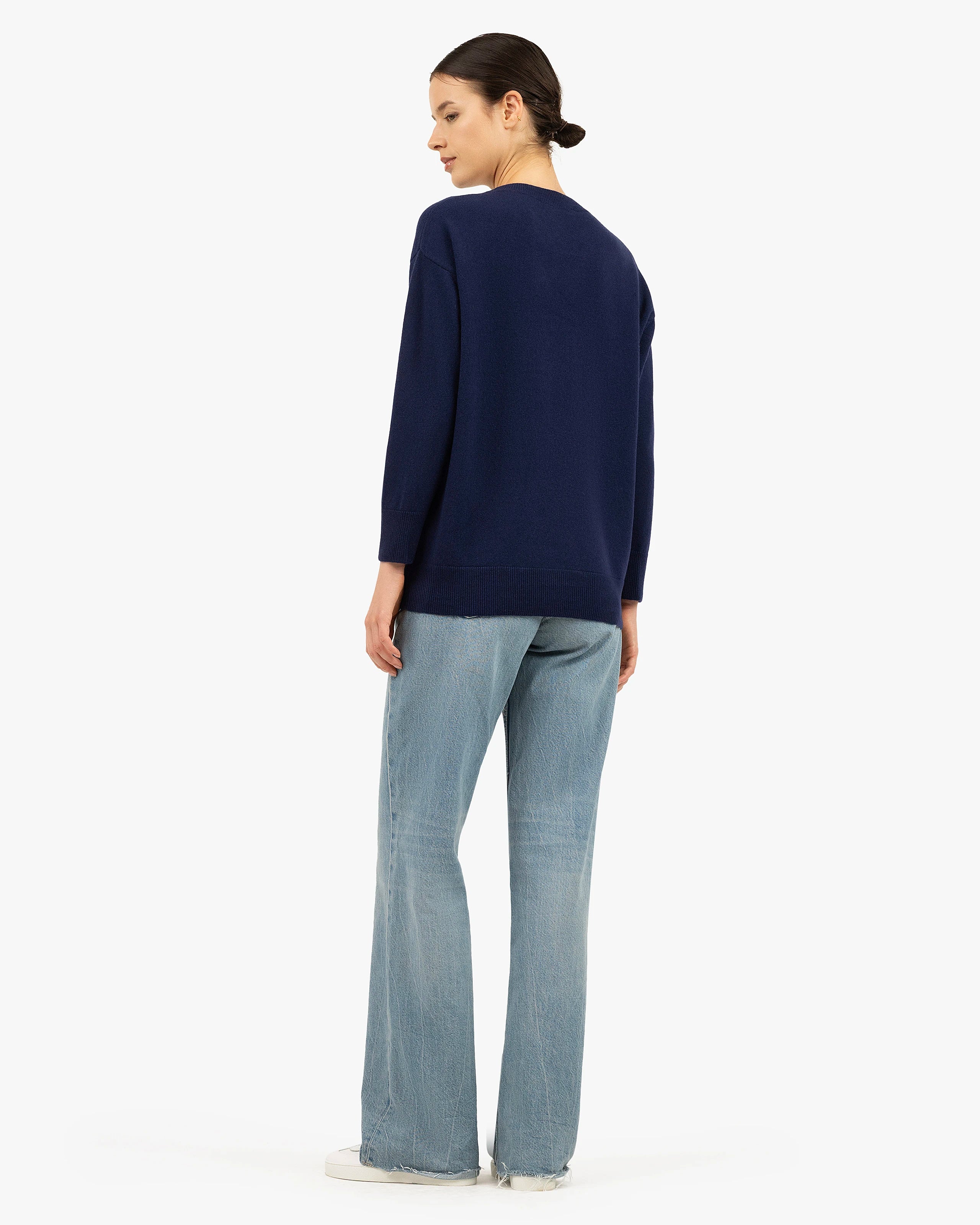 Velia Maxi Sweater - Blue Cashmere