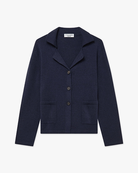 Siena Knit Blazer - Blue Merino / Cashmere