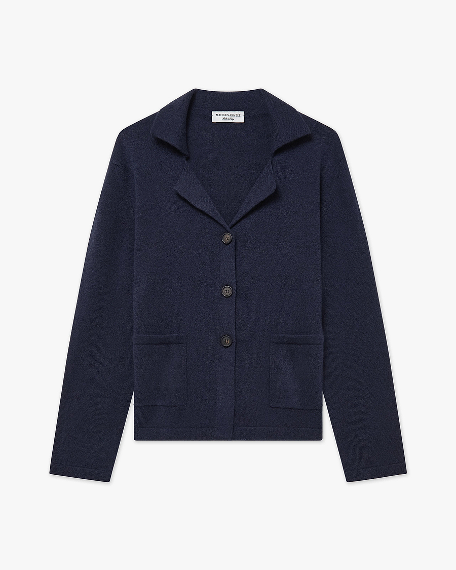 Siena Knit Blazer - Blue Merino / Cashmere