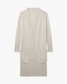 Cardigan Lungo Dalmar - Bianco
