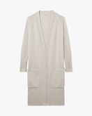 Cardigan Lungo Dalmar - Bianco