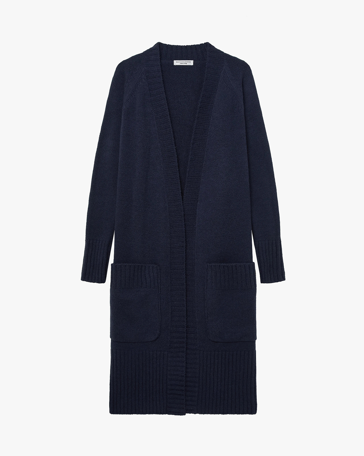 Dalmar Long Cardigan - Blue Merino / Cashmere