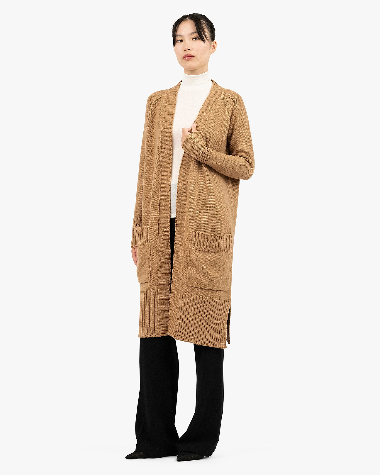 L'Appartement DEUXIEME CLASSE - 【QUEENE&BELLE】Cashemere Long Cardigan Women's Dalmar Wool-Cashmere Cardigan - Camel | MaisonCashmere