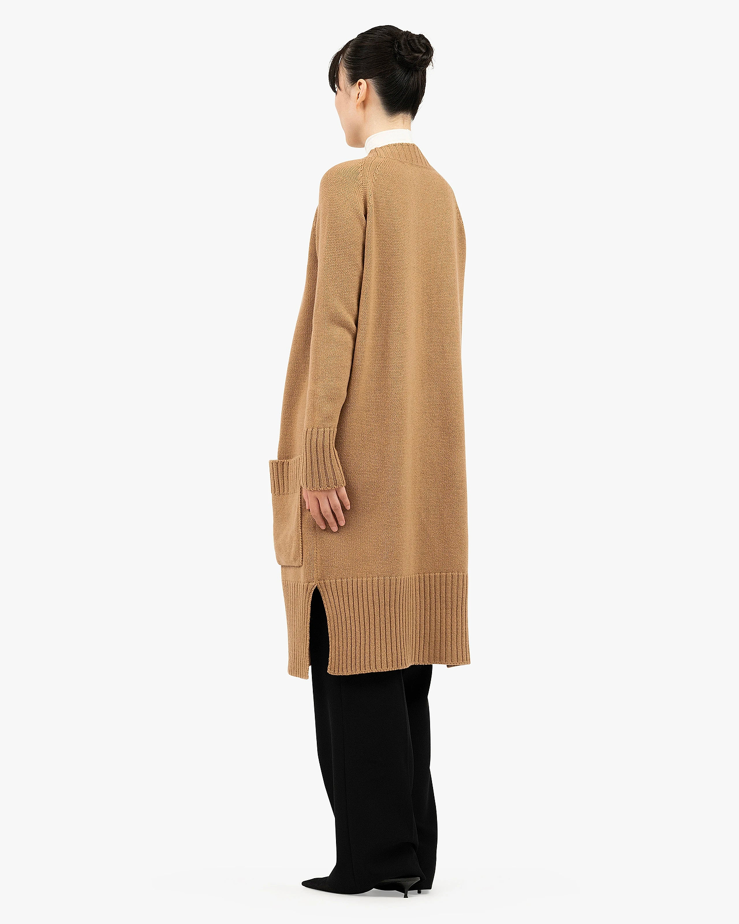 Dalmar Long Cardigan - Camel Merino / Cashmere