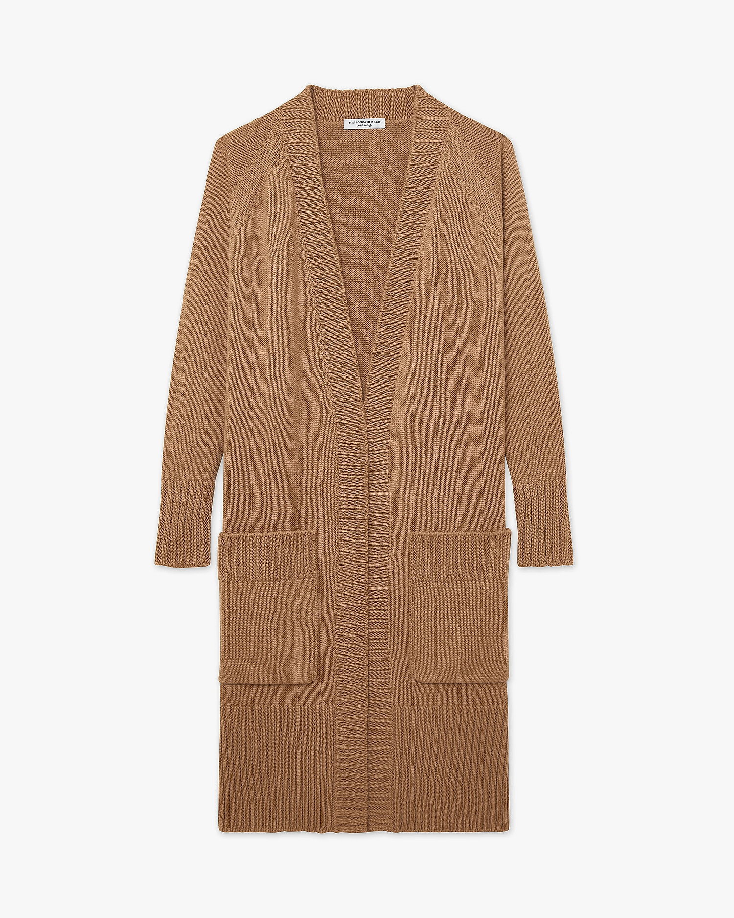 Dalmar Long Cardigan - Camel Merino / Cashmere