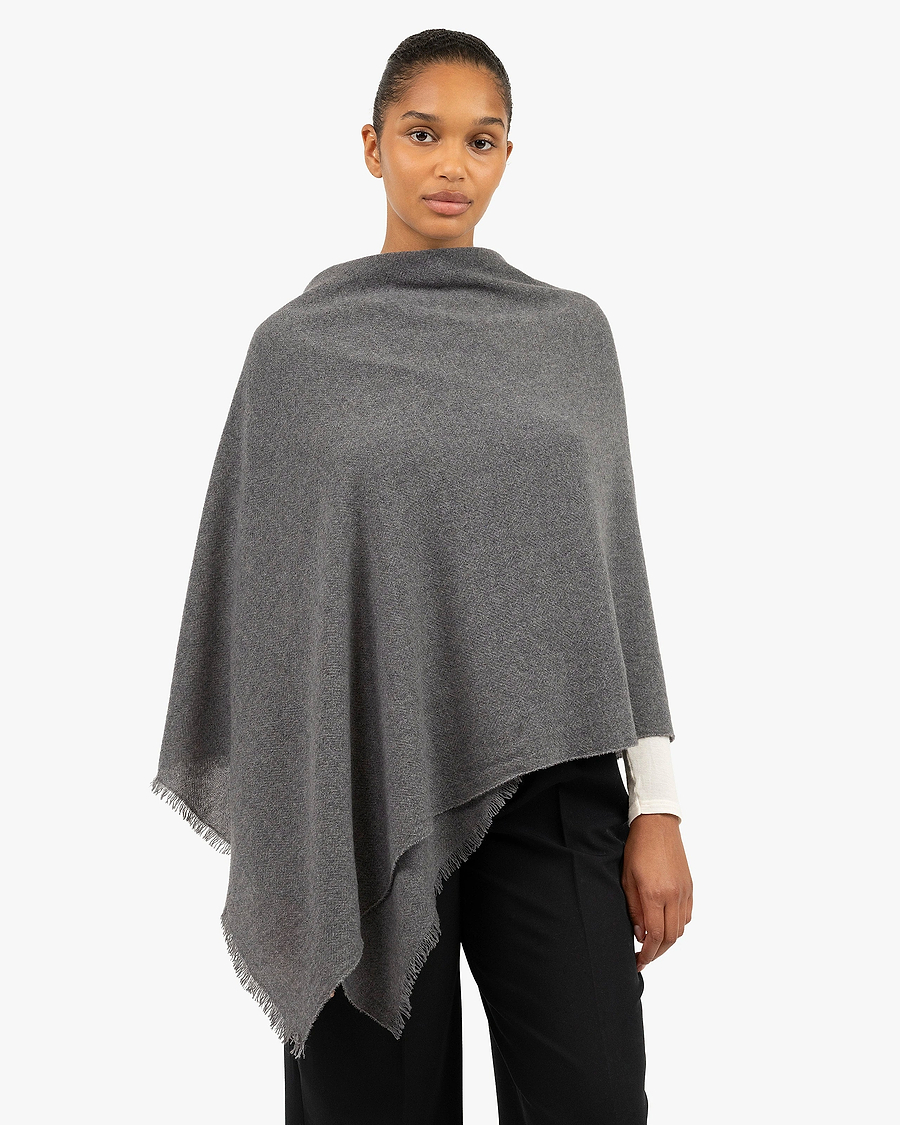Bolgheri Wrap - Grey Cashmere