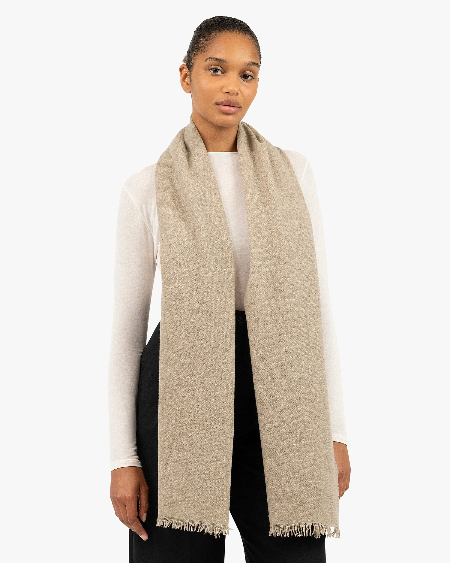 Bolgheri Wrap - Beige Cashmere