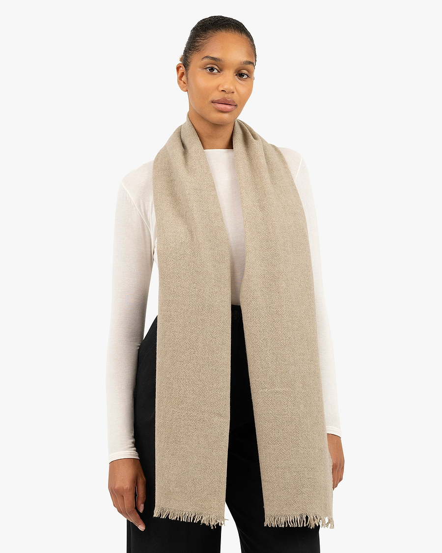 Bolgheri Wrap - Beige Cashmere