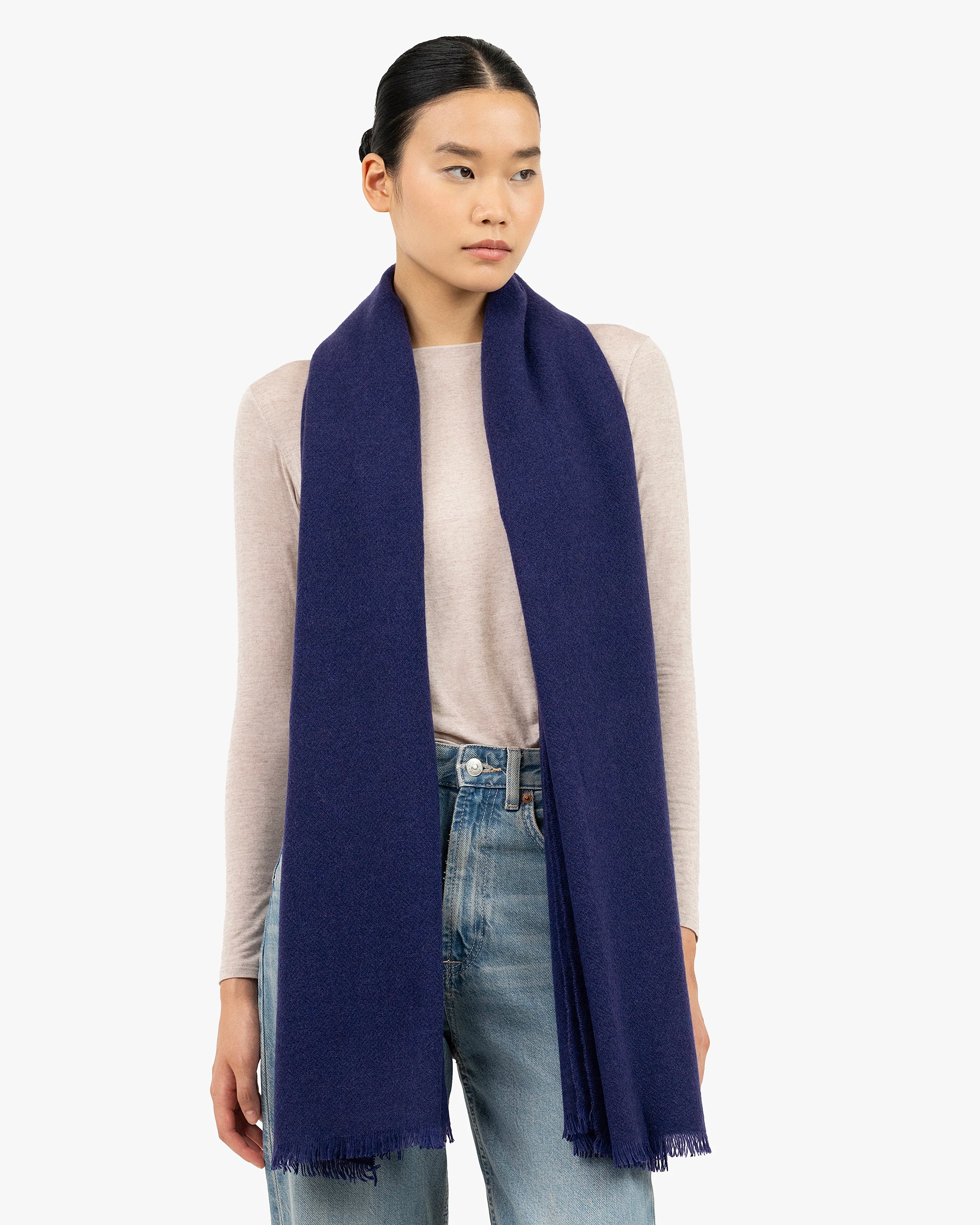 Bolgheri Wrap - Blue Cashmere