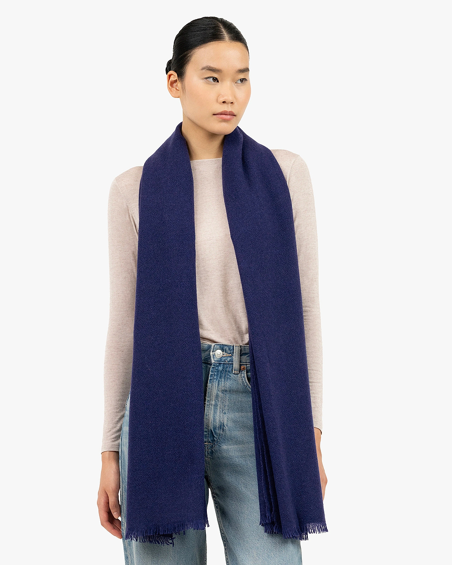 Bolgheri Wrap - Blue Cashmere