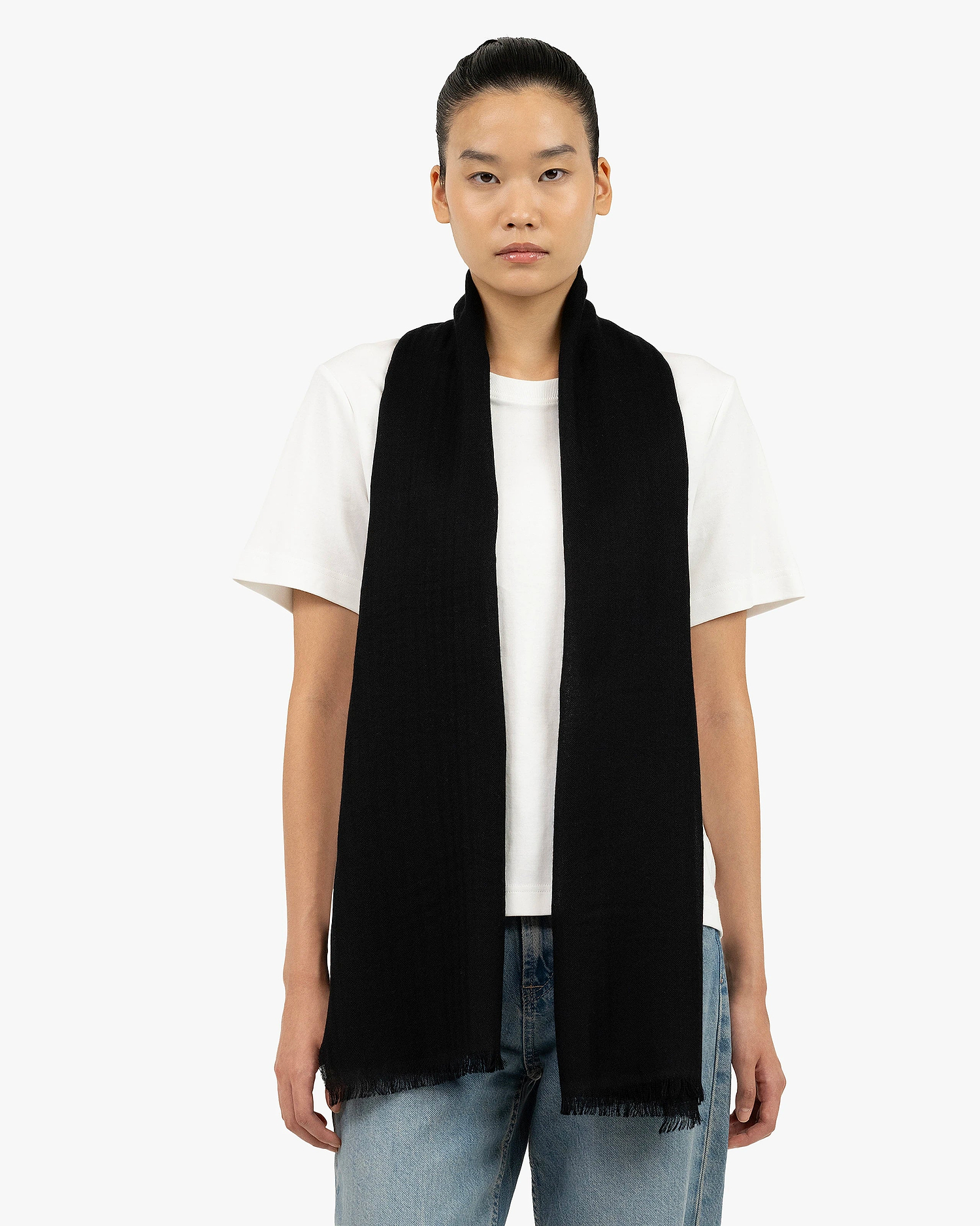 Positano Wrap - Black Cashmere / Seta