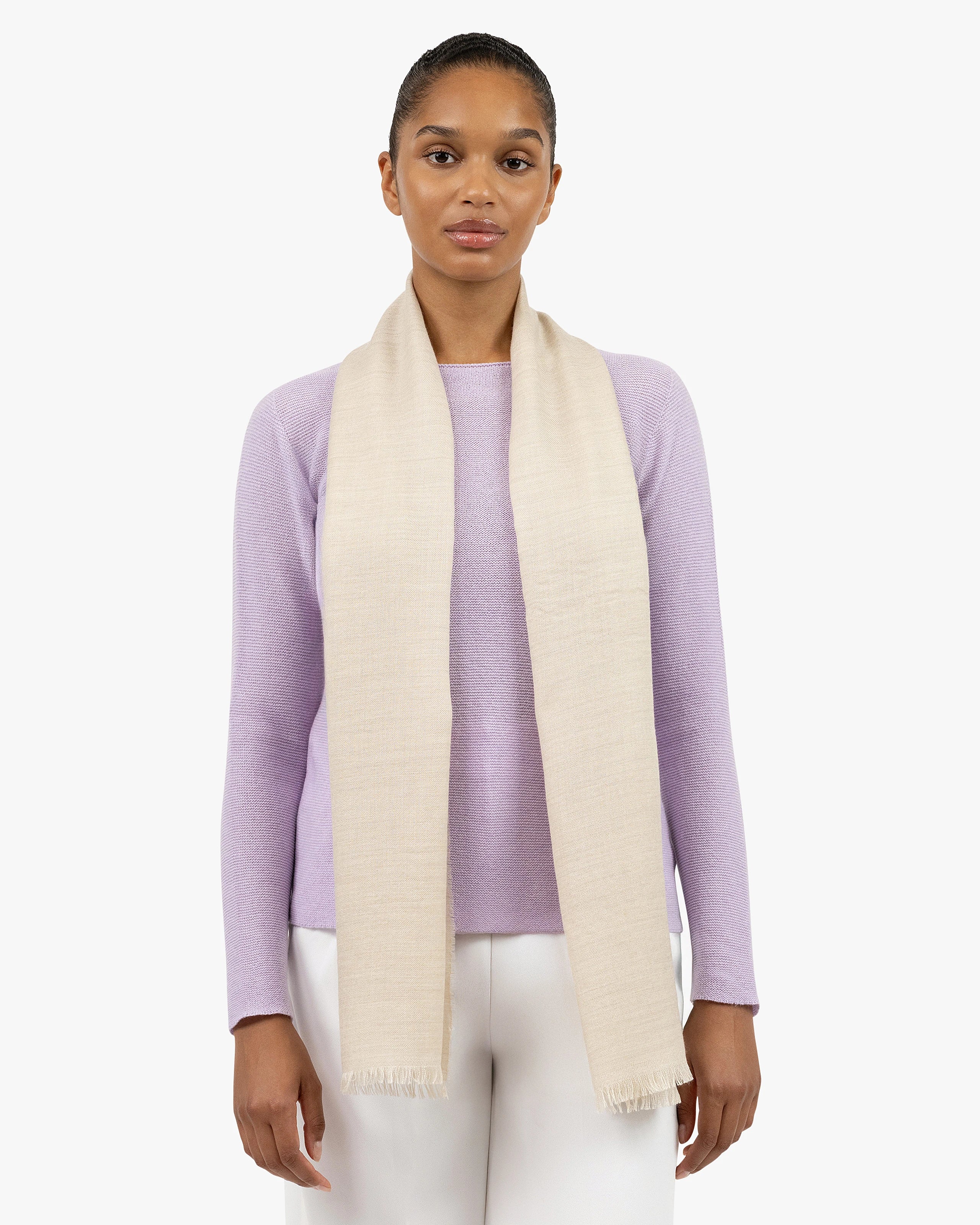 Positano Wrap - Beige Cashmere / Seta