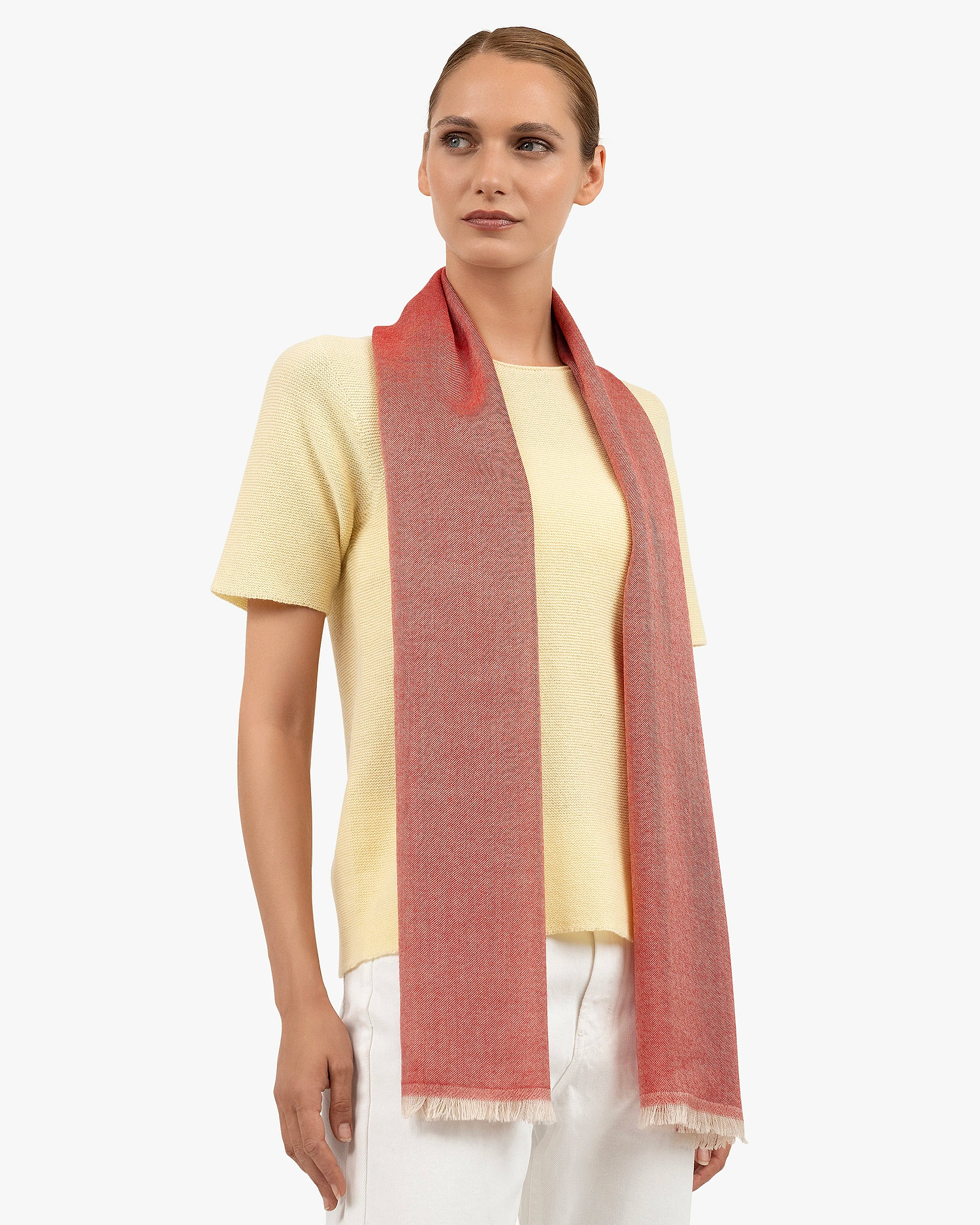 Positano Wrap - Red Cashmere / Seta