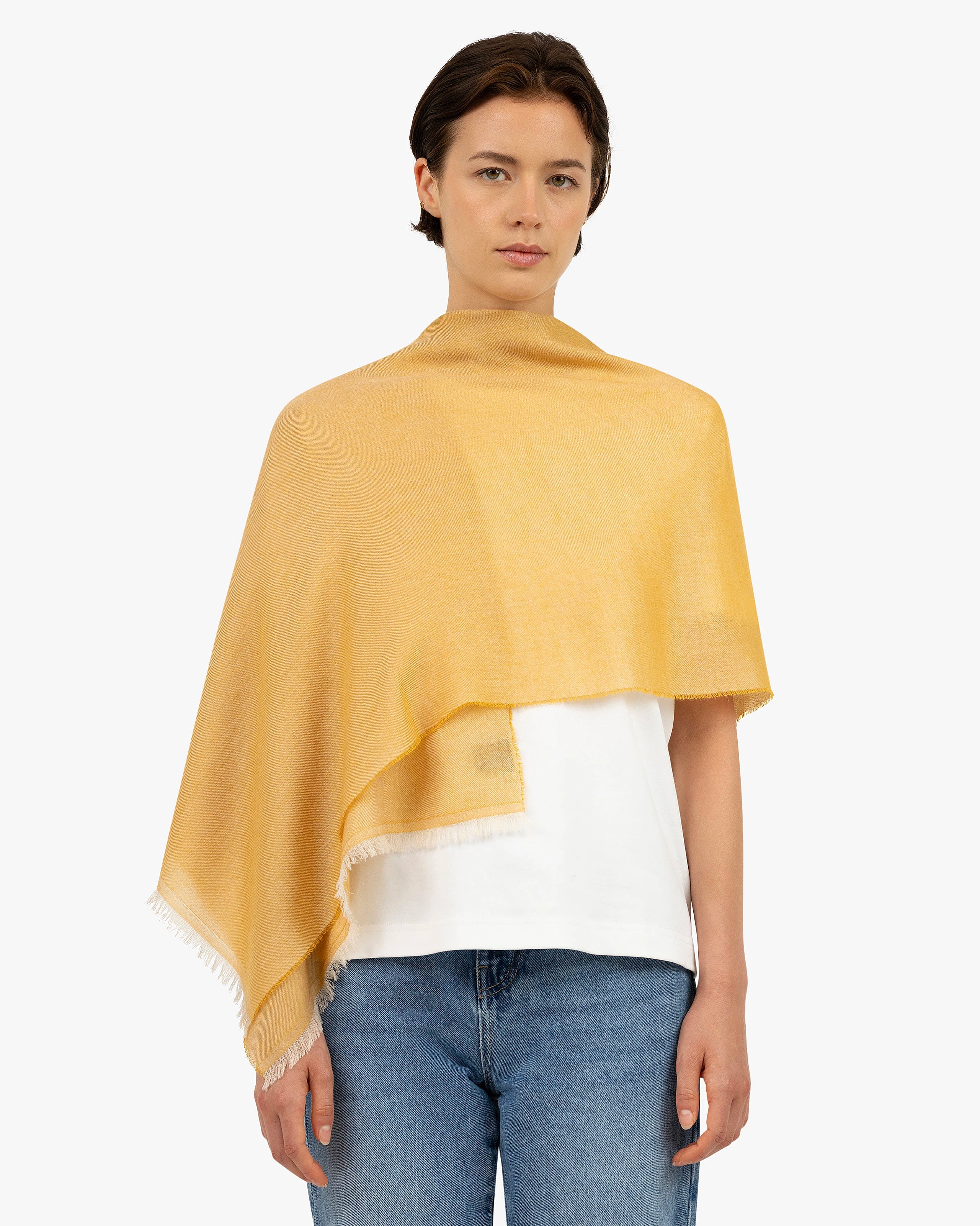 Positano Wrap - Yellow Cashmere / Seta