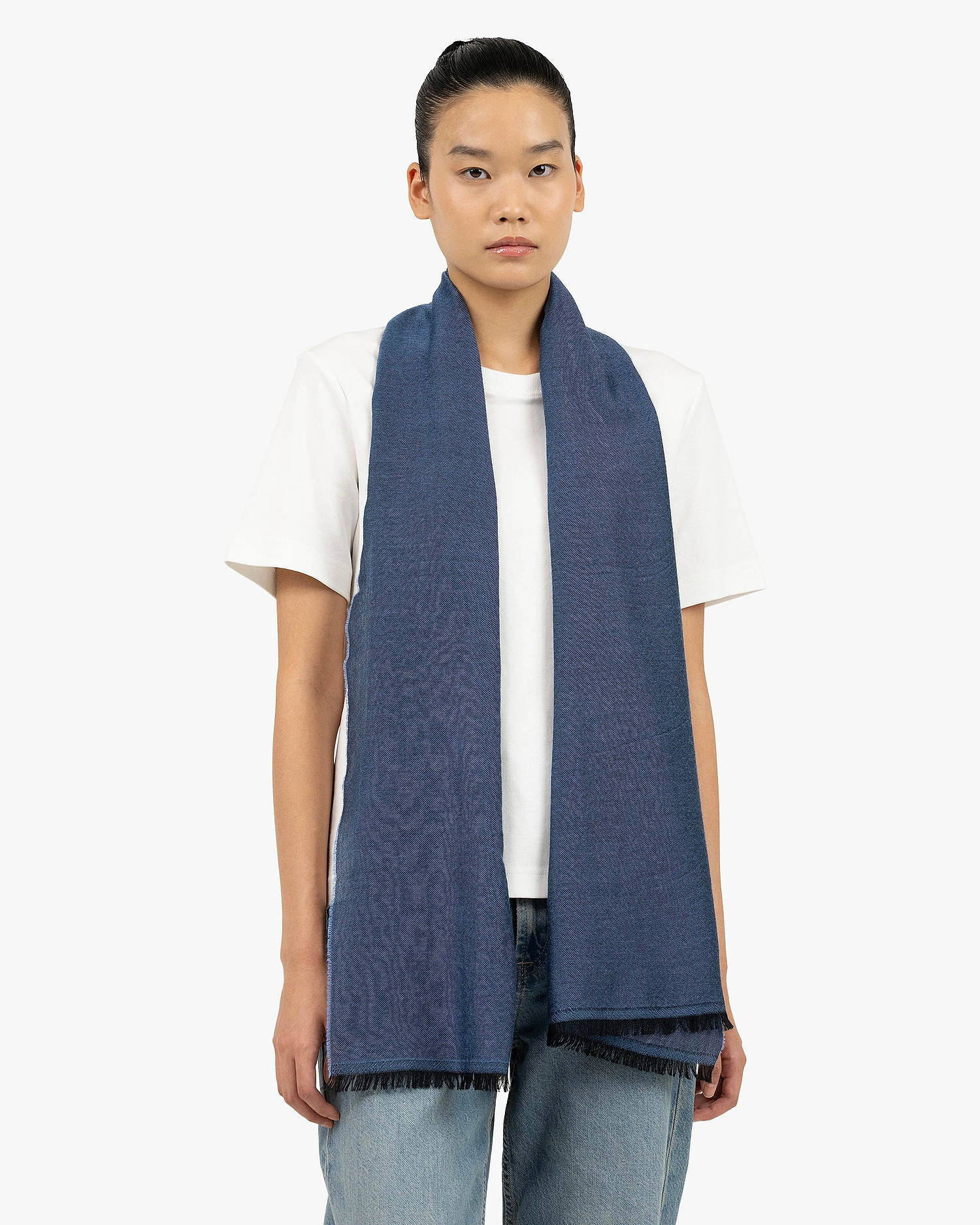 Positano Wrap - Blue Cashmere / Seta