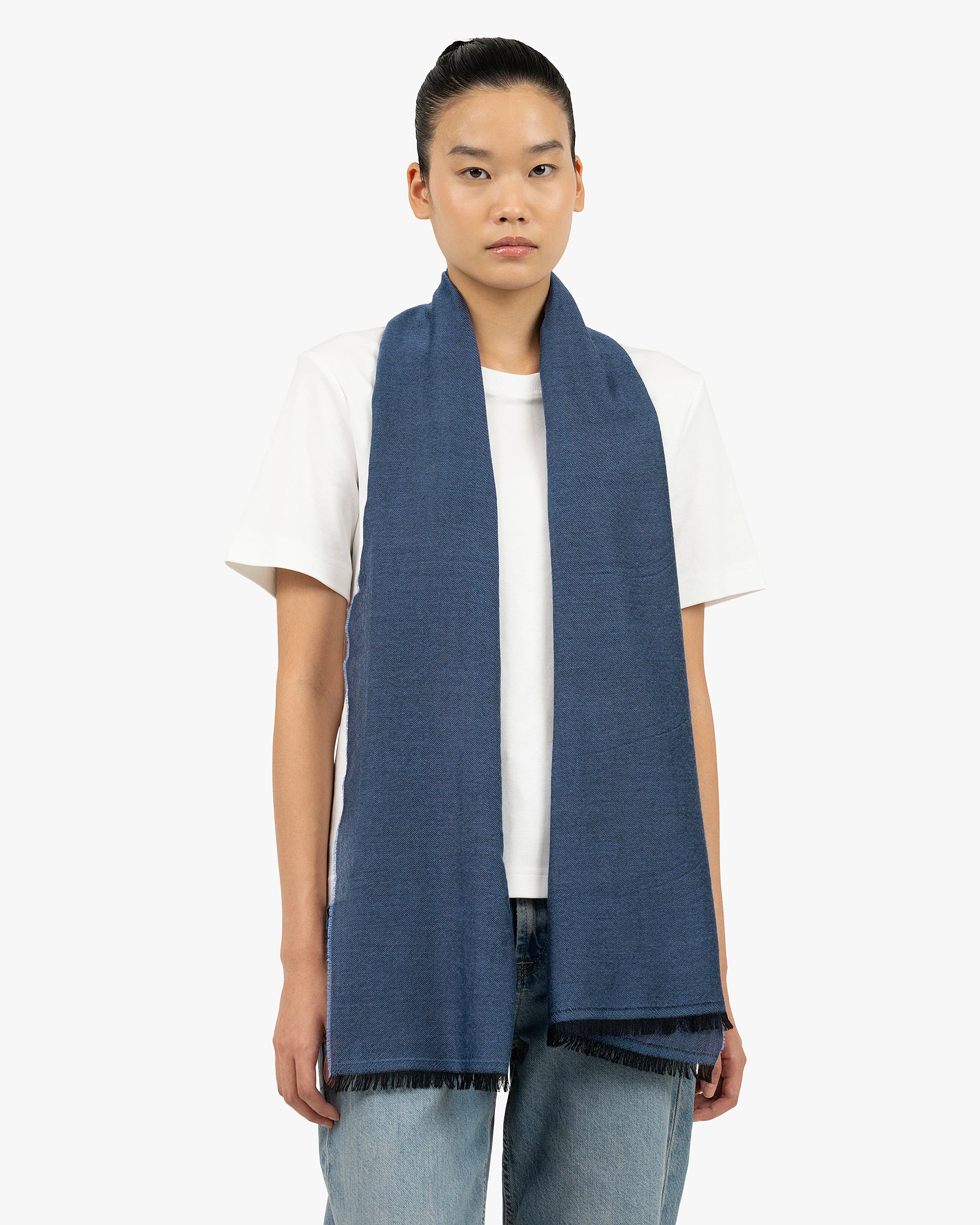 Positano Wrap - Blue Cashmere / Seta