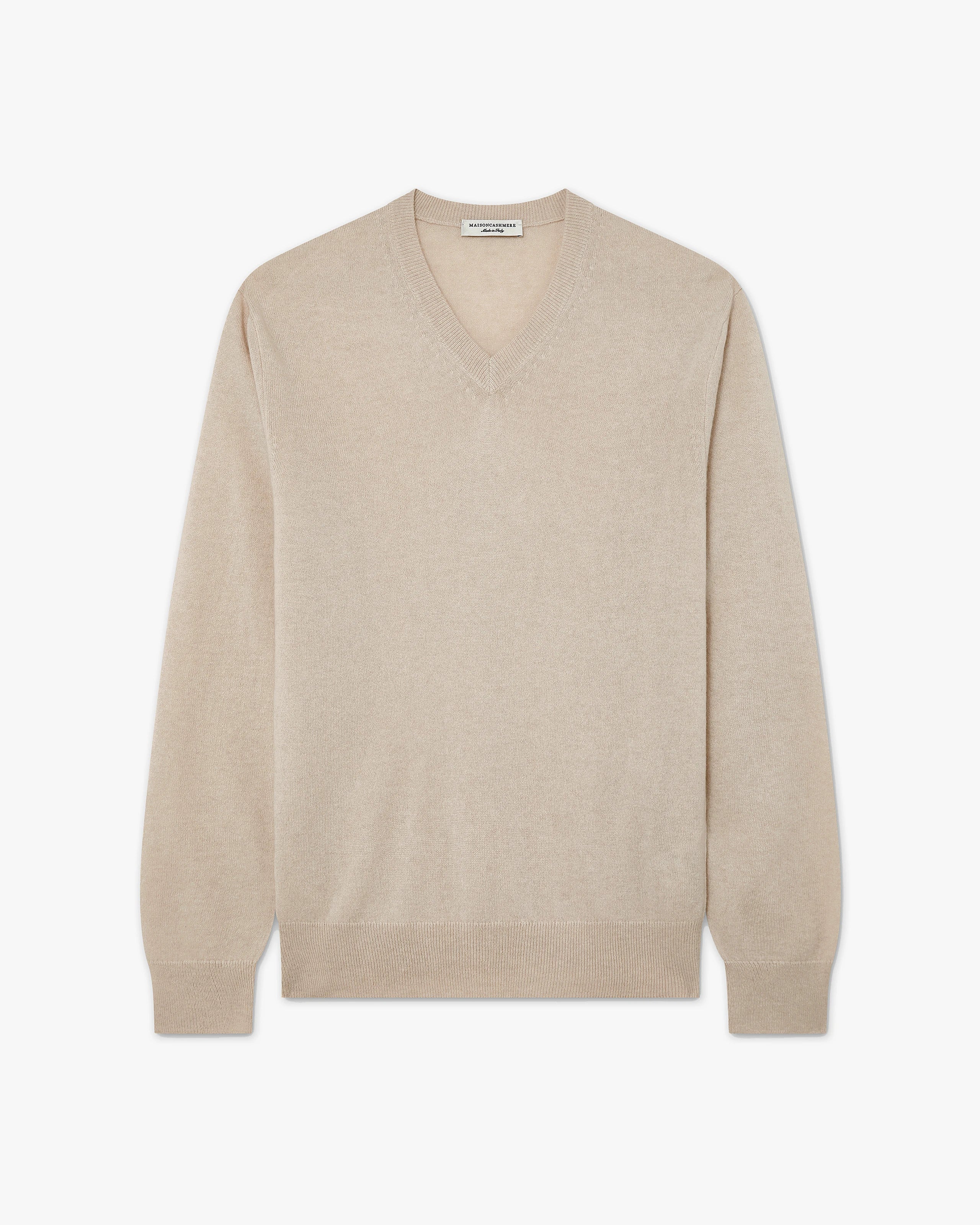Classic V-Ausschnittpullover Herren - Beige - Archiv