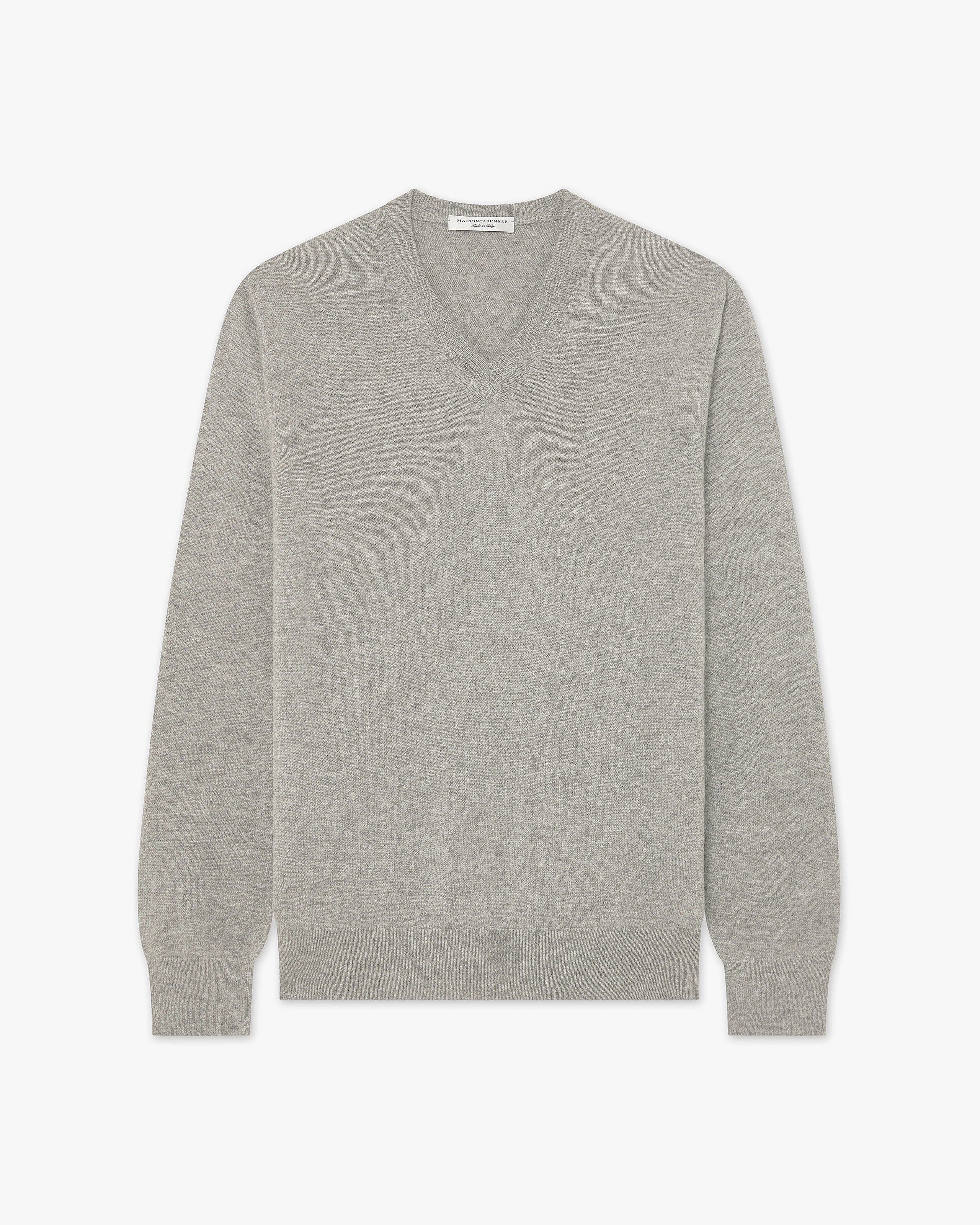 Classic V-Ausschnittpullover Herren - Hellgrau - Archiv