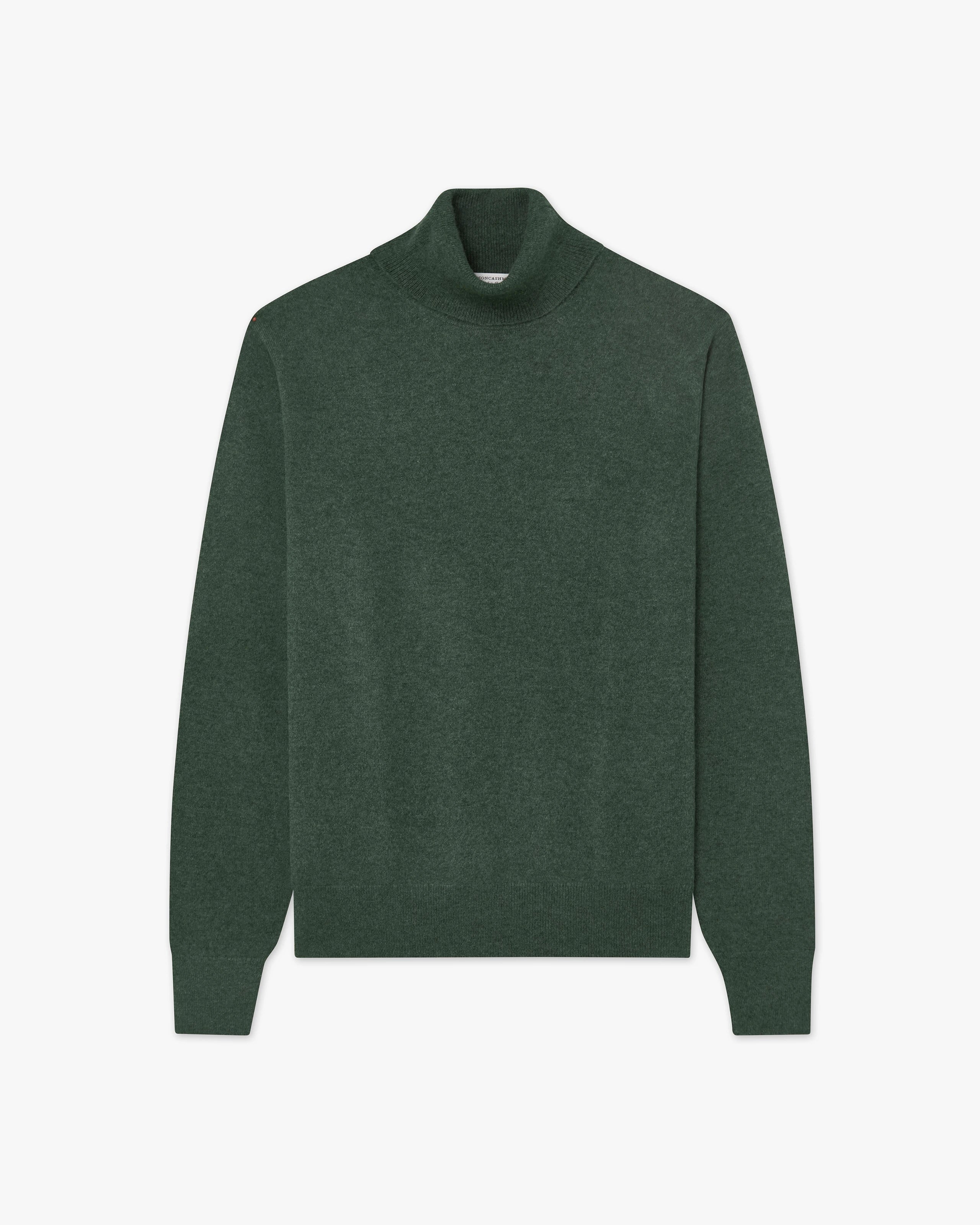 Pull Col Roulé Classic Homme- Vert Mousse - Archive