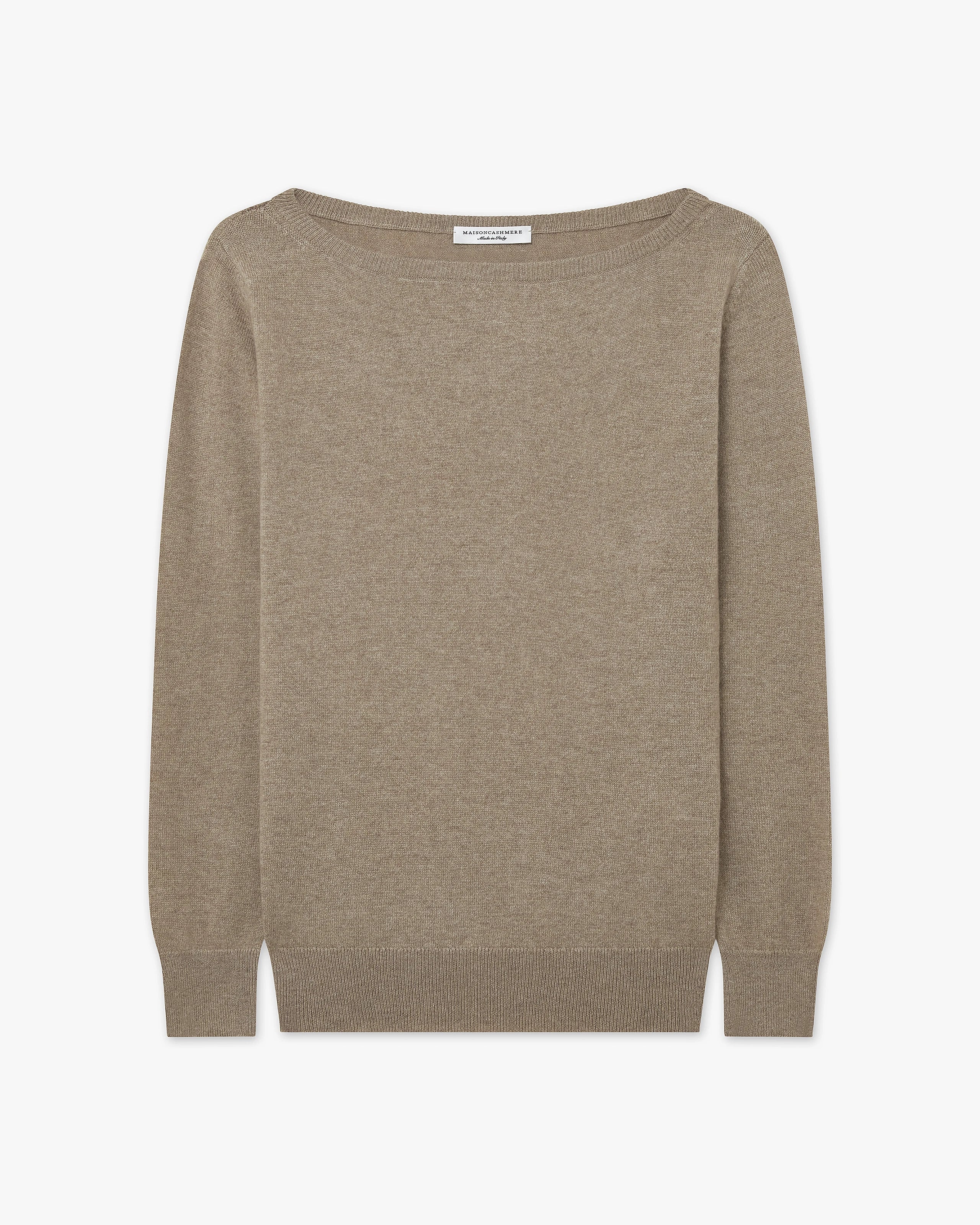 Maglia Scollo Barca Essential - Tortora - Archivio