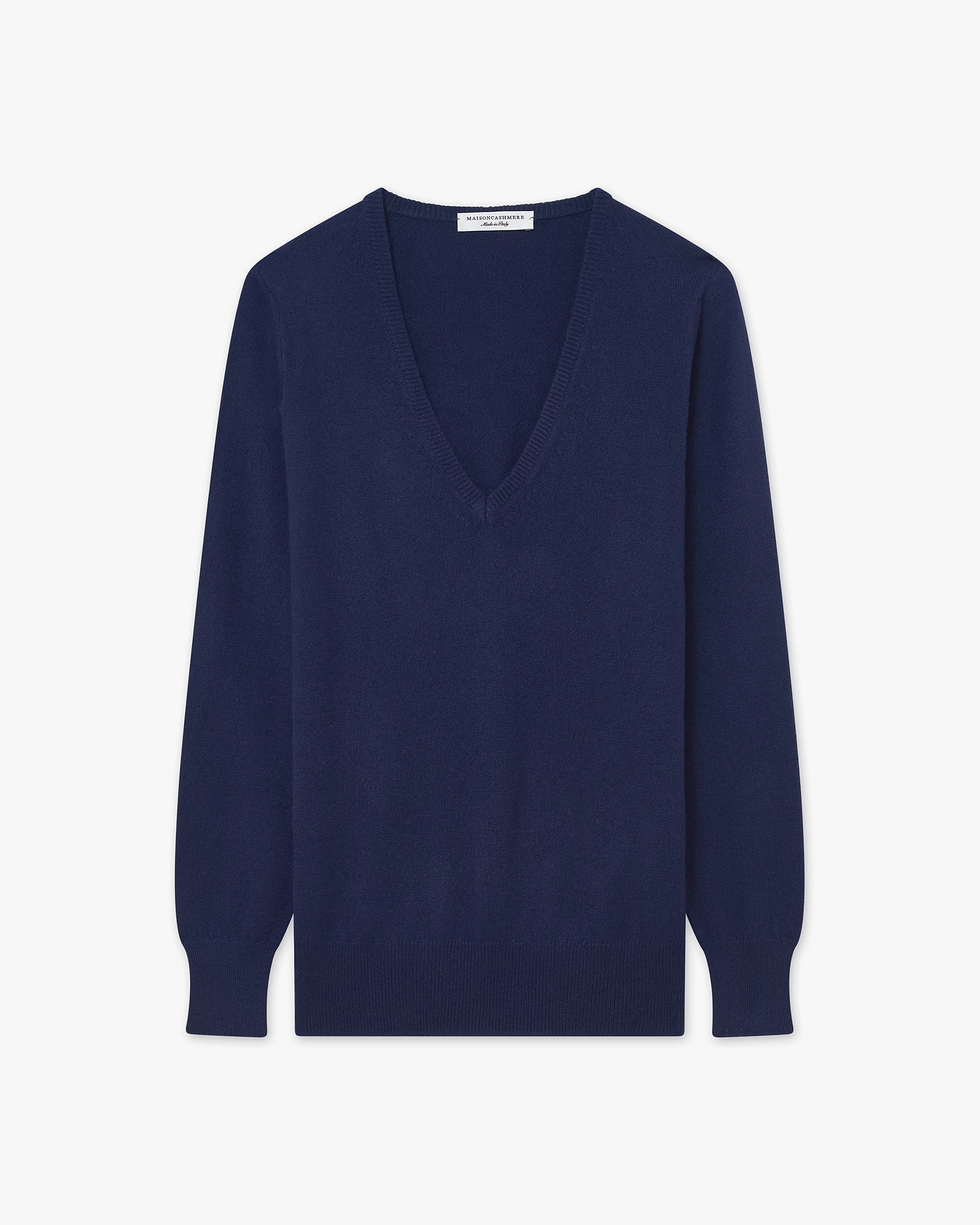 Essential V-Ausschnittpullover Damen - Blau - Archiv