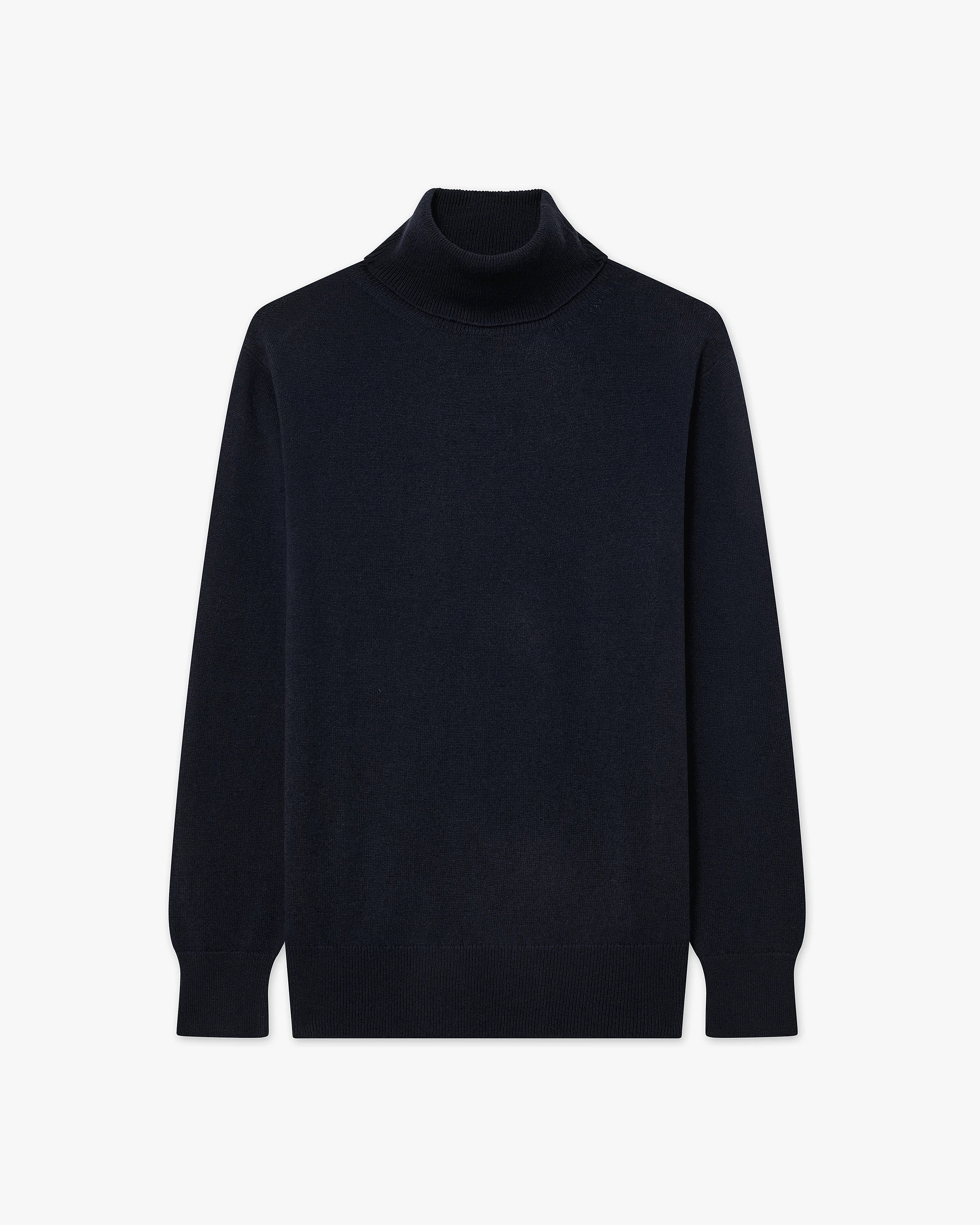 Essential Rollkragenpullover Damen - Nachtblau - Archiv