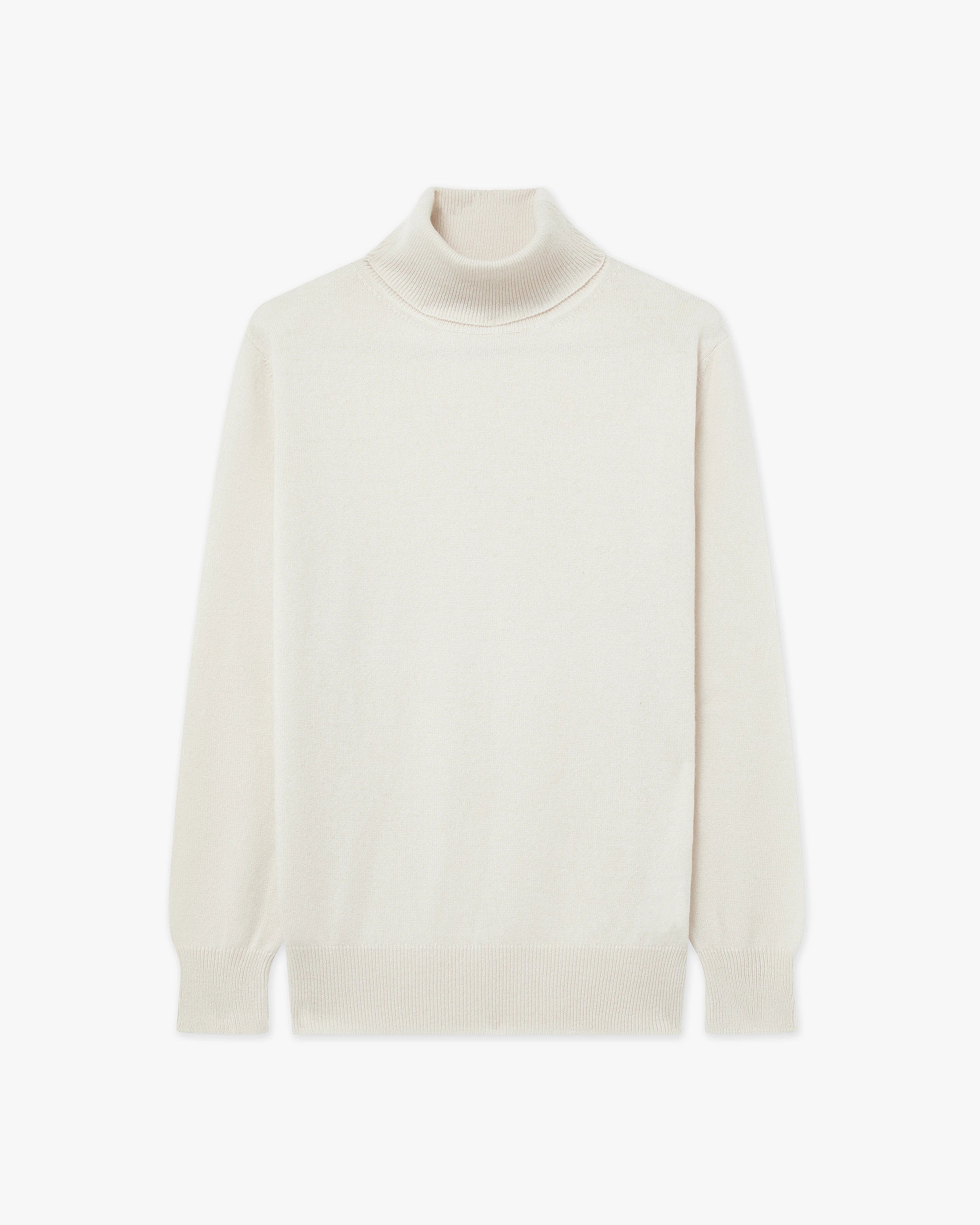 Essential Rollkragenpullover Damen - Weiß - Archiv