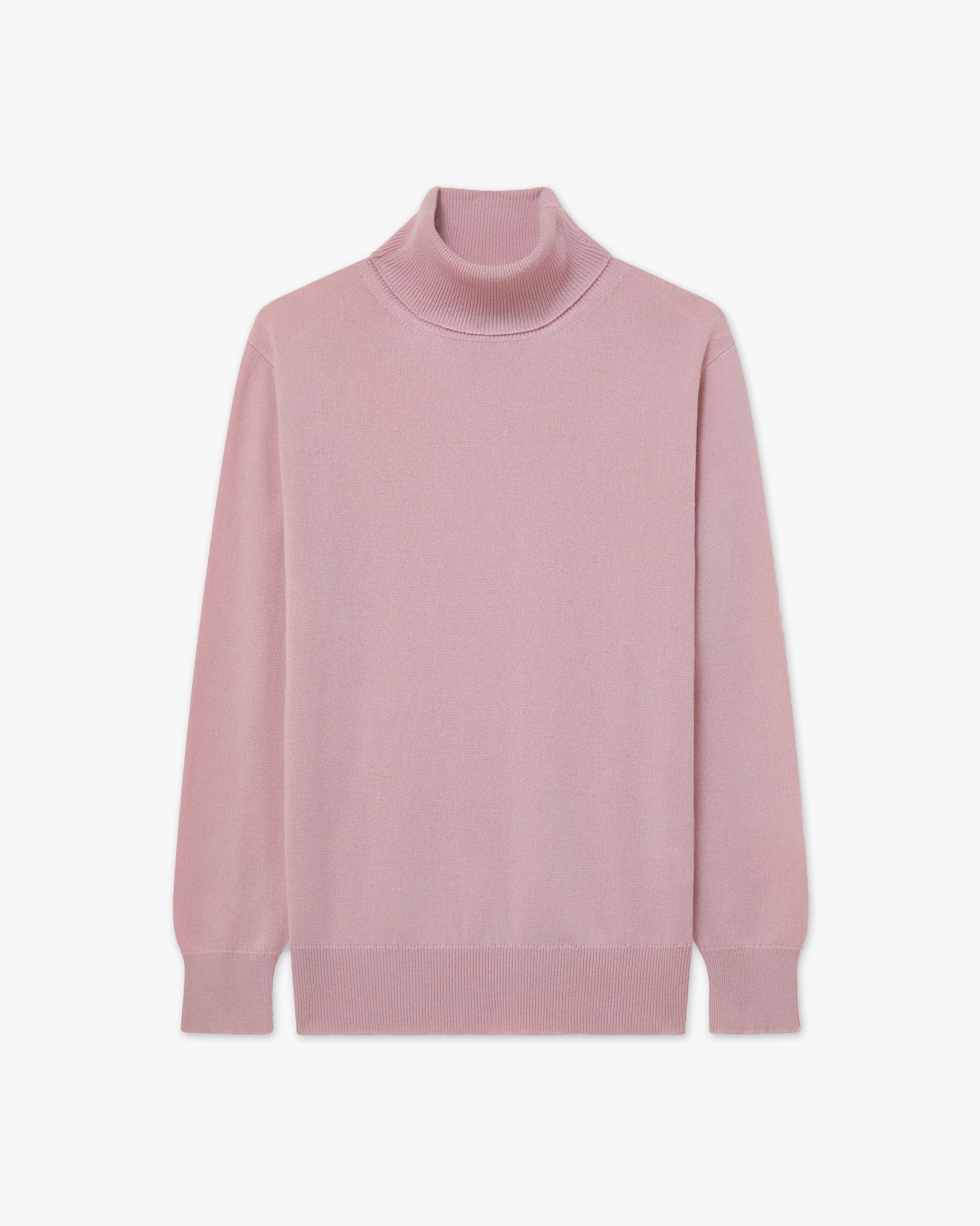 Essential Rollkragenpullover Damen - Altrosa - Archiv