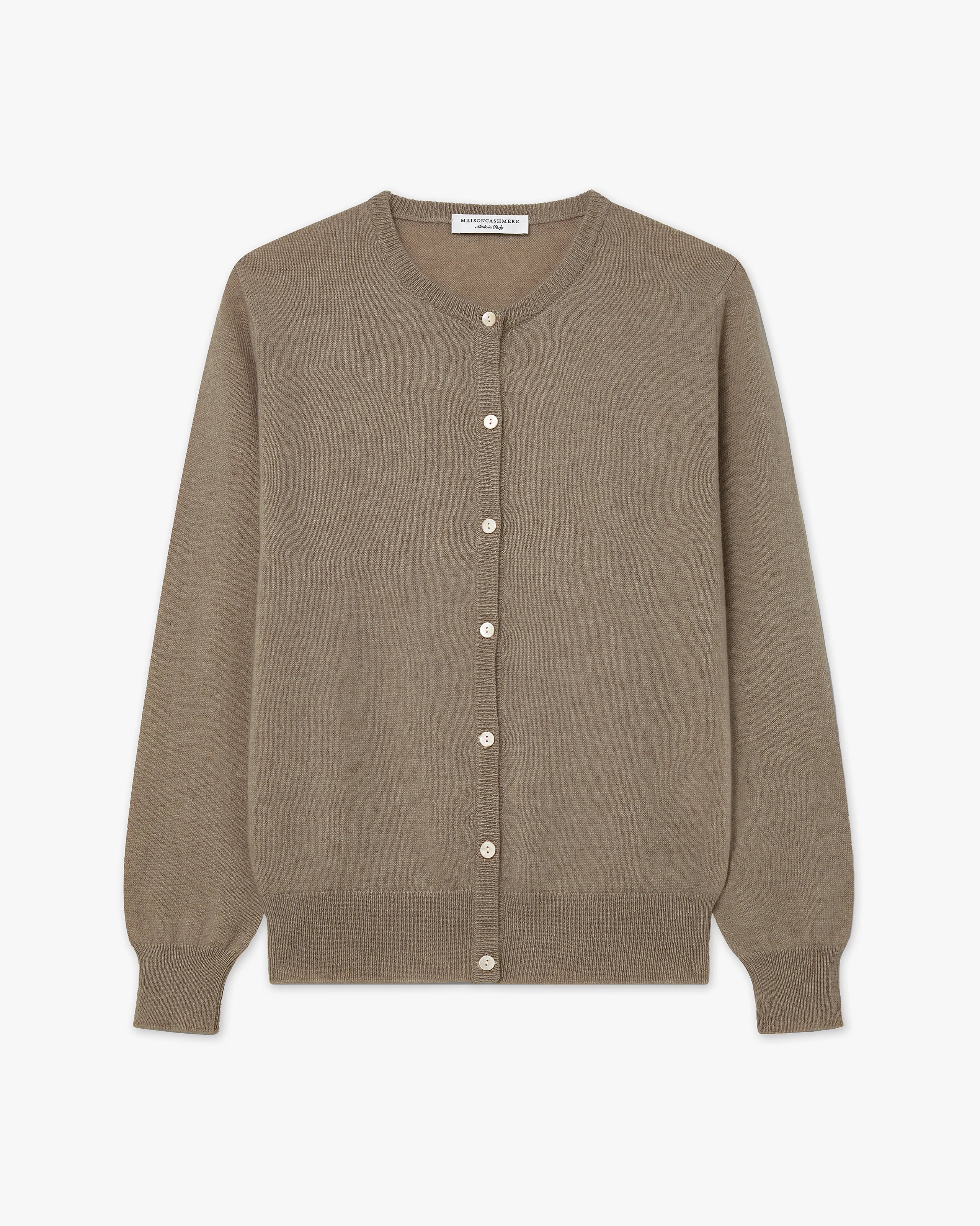 Cardigan Col Rond Essential - Taupe - Archive