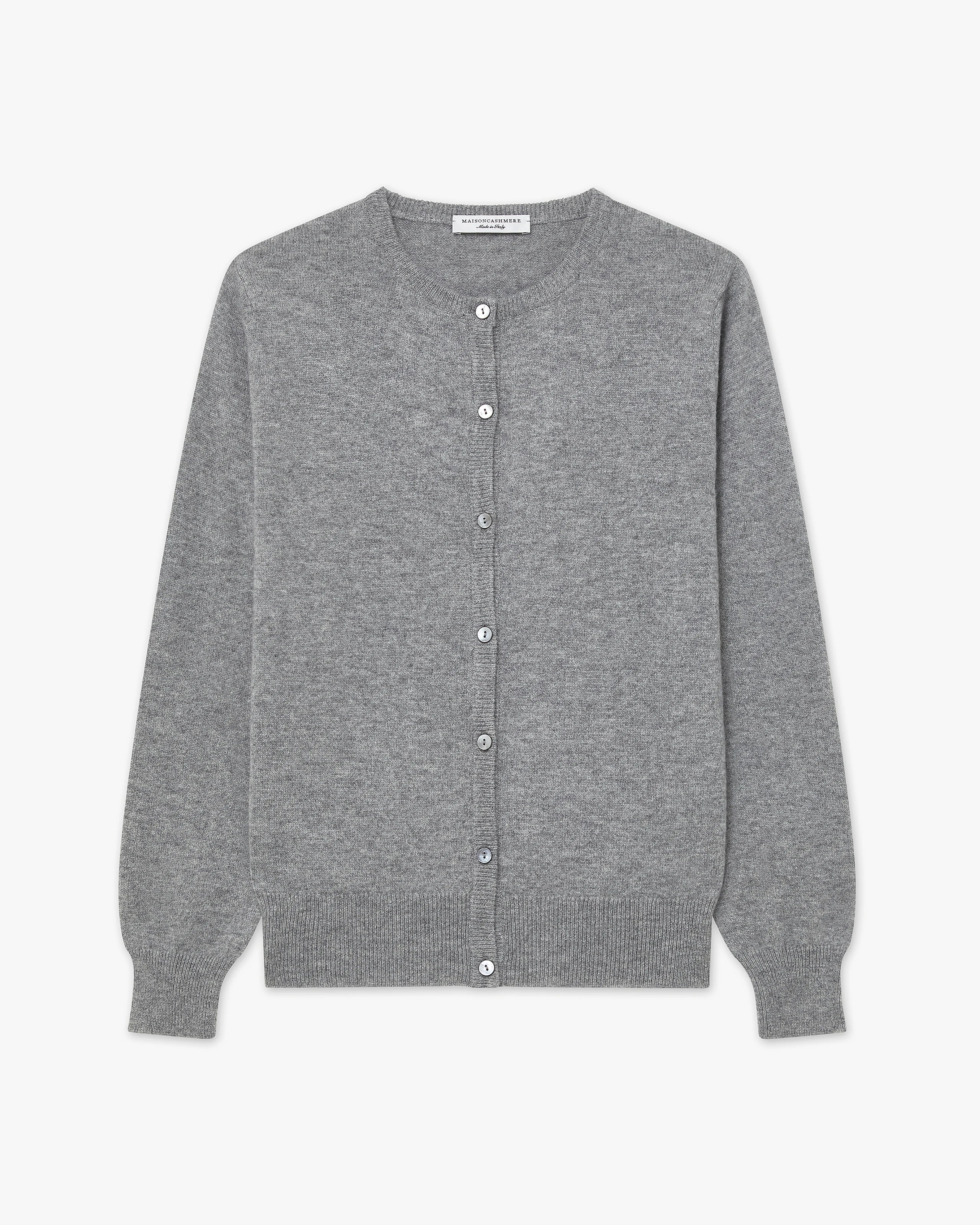 Cardigan Col Rond Essential - Gris Moyen - Archive