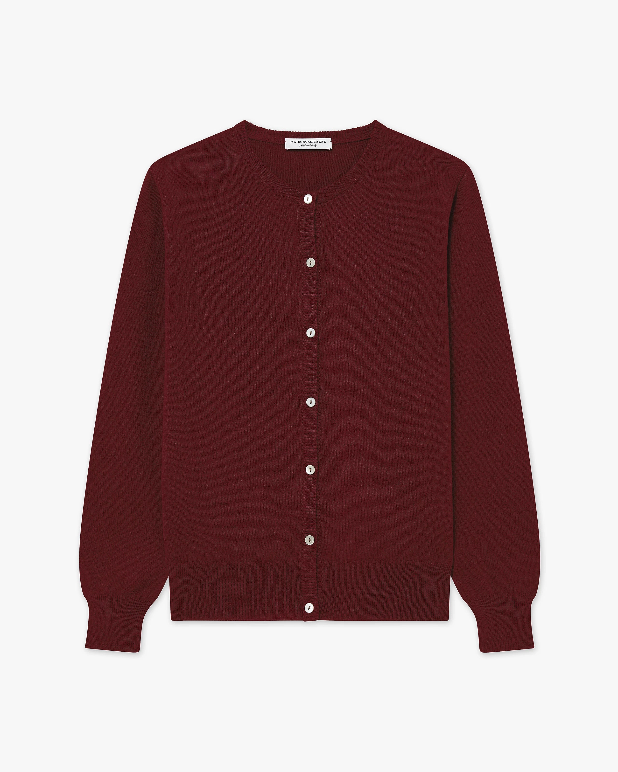 Cardigan Col Rond Essential - Bordeaux - Archive