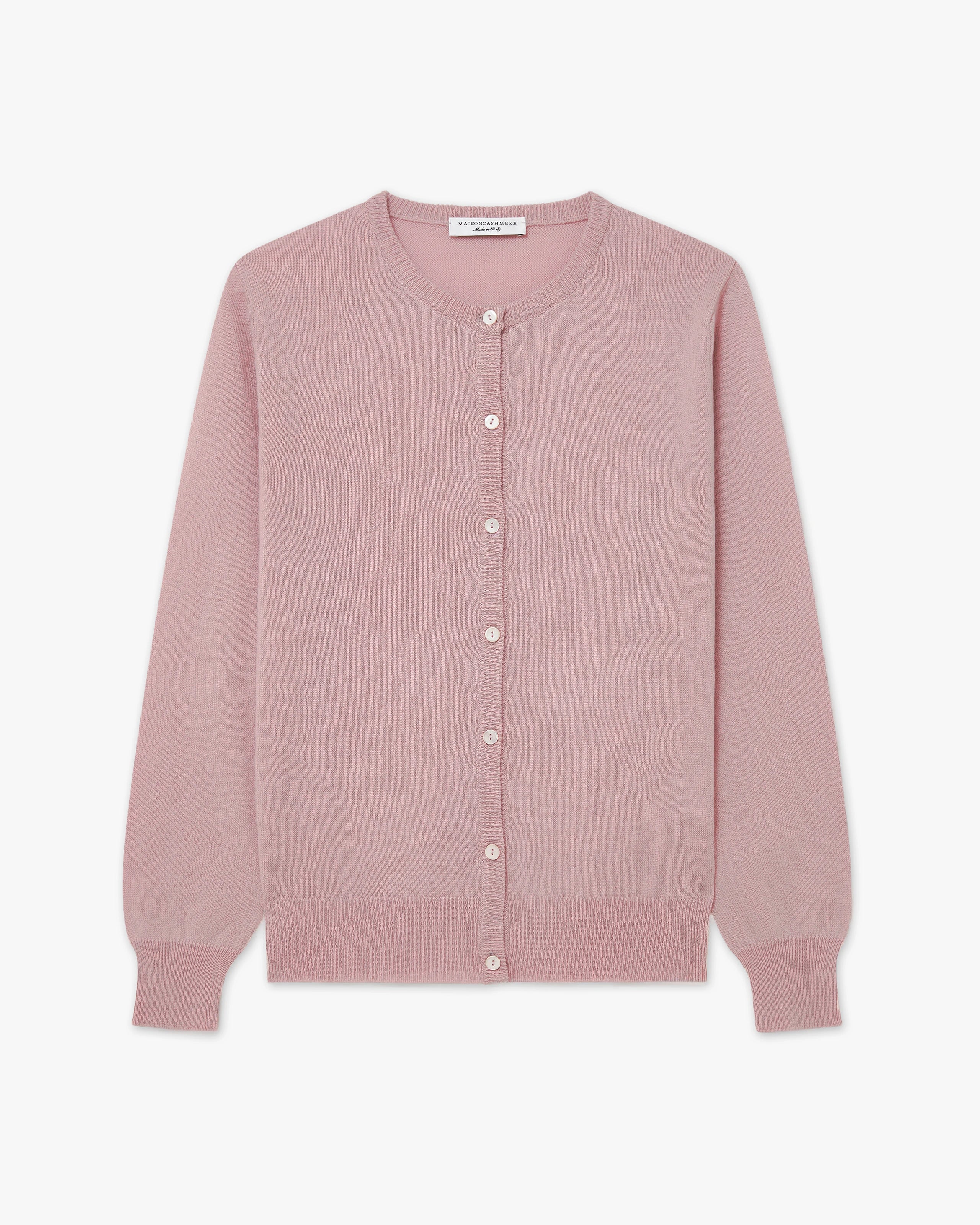 Cardigan Girocollo Essential - Rosa Antico - Archivio