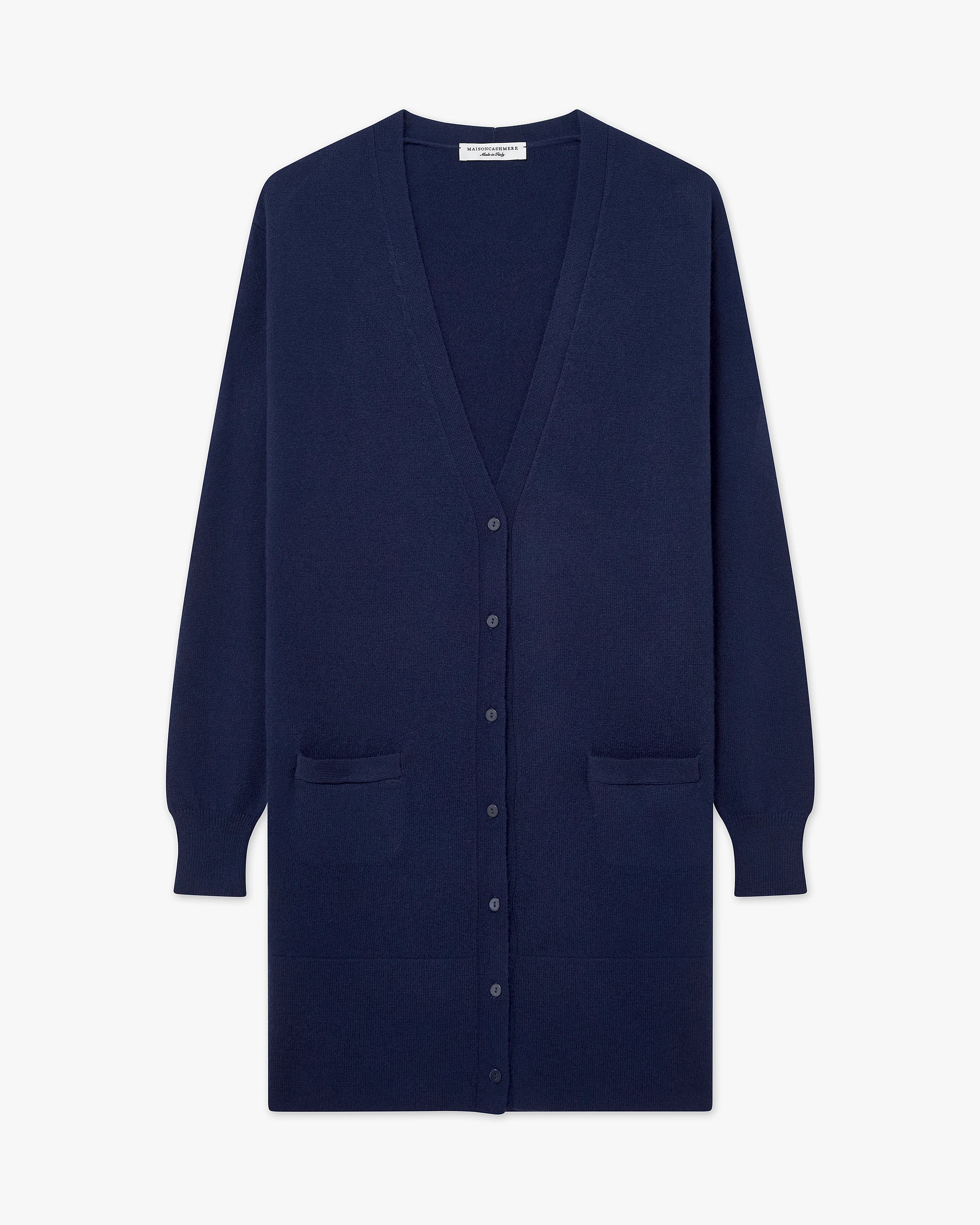 Cardigan Lungo Essential - Blu - Archivio