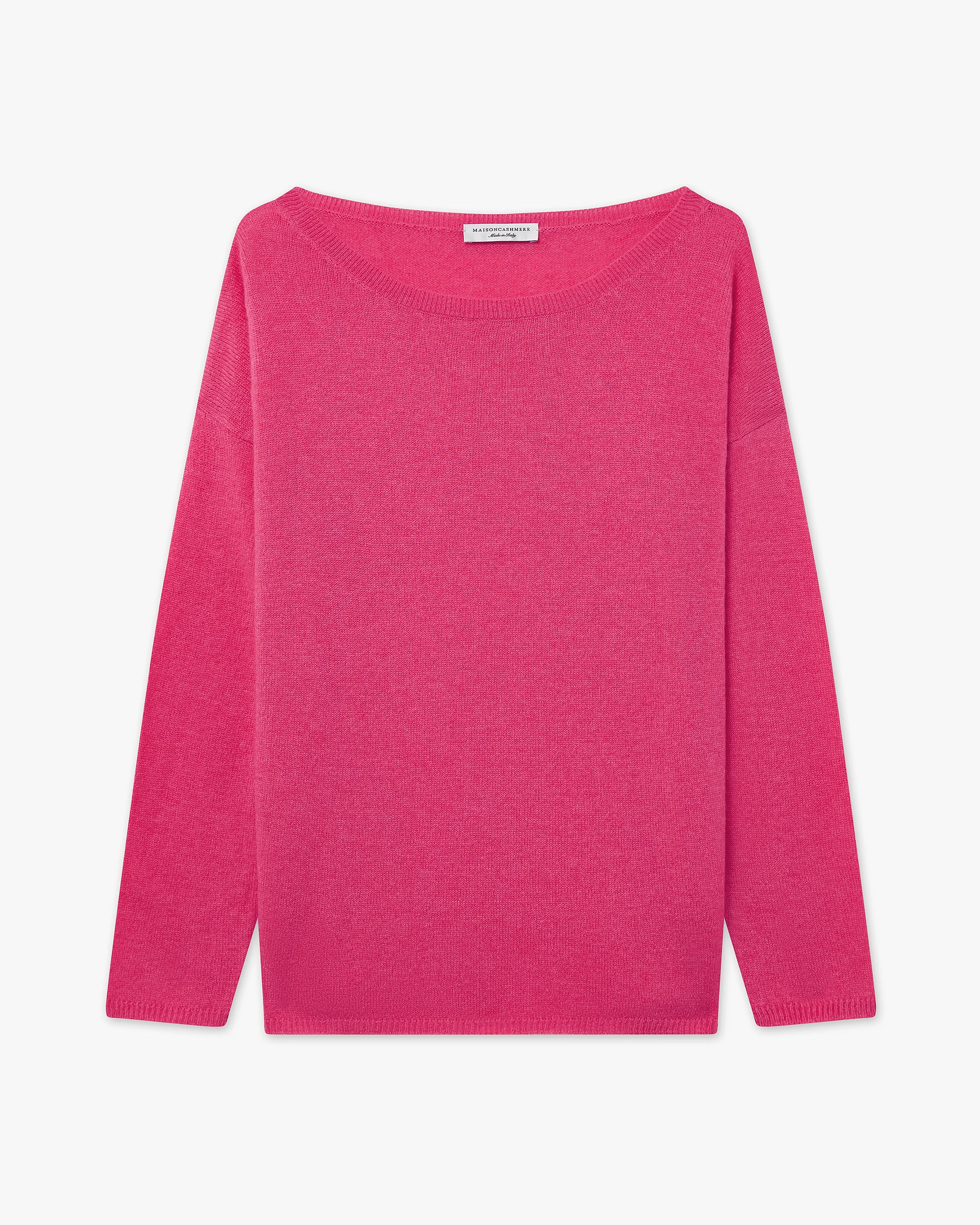 Lightness Boat Neck Sweater - Fuchsia - Archive