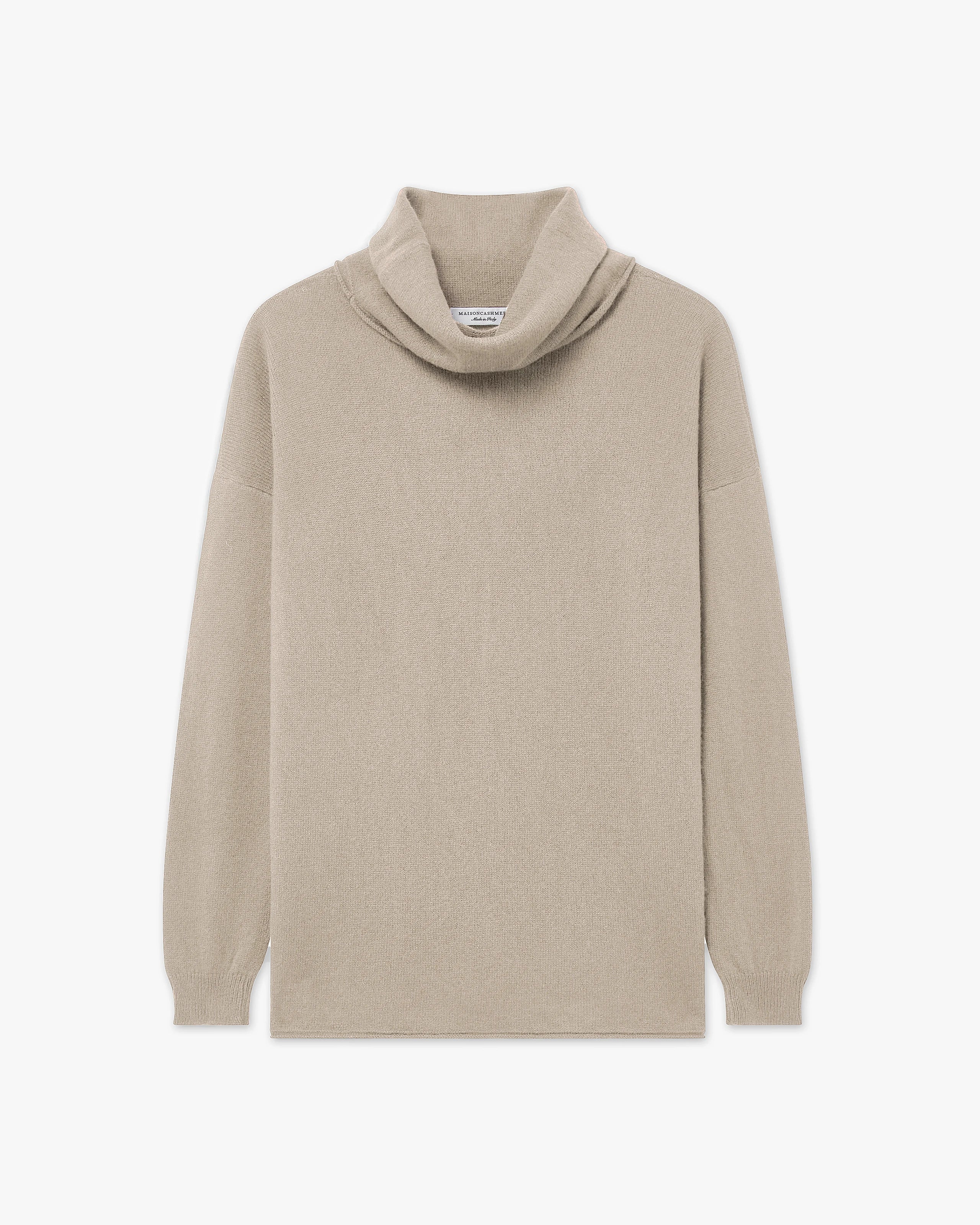 Pull Col Roulé Lightness - Beige - Archive