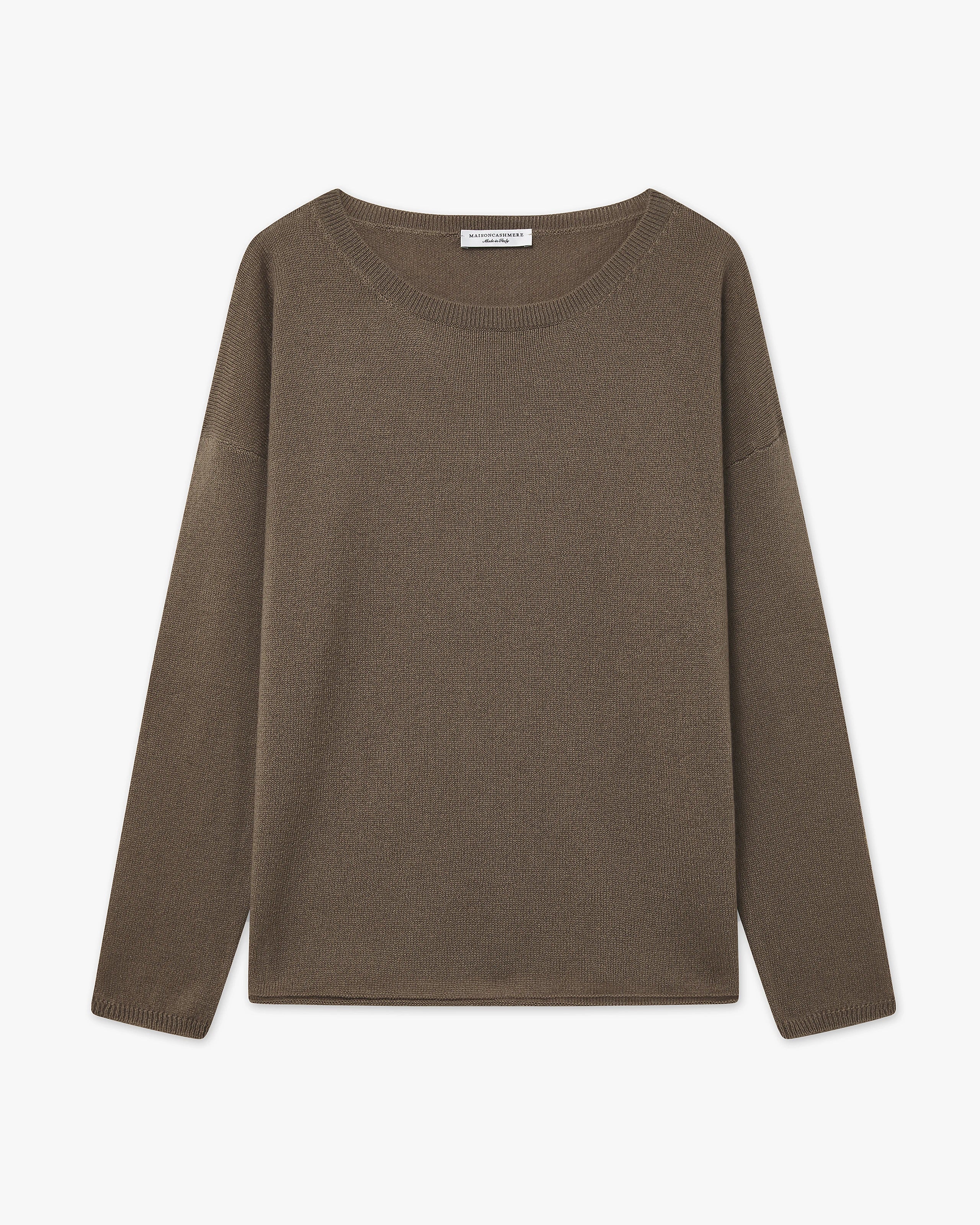 Lightness Rundhals Pullover - Braun - Archiv